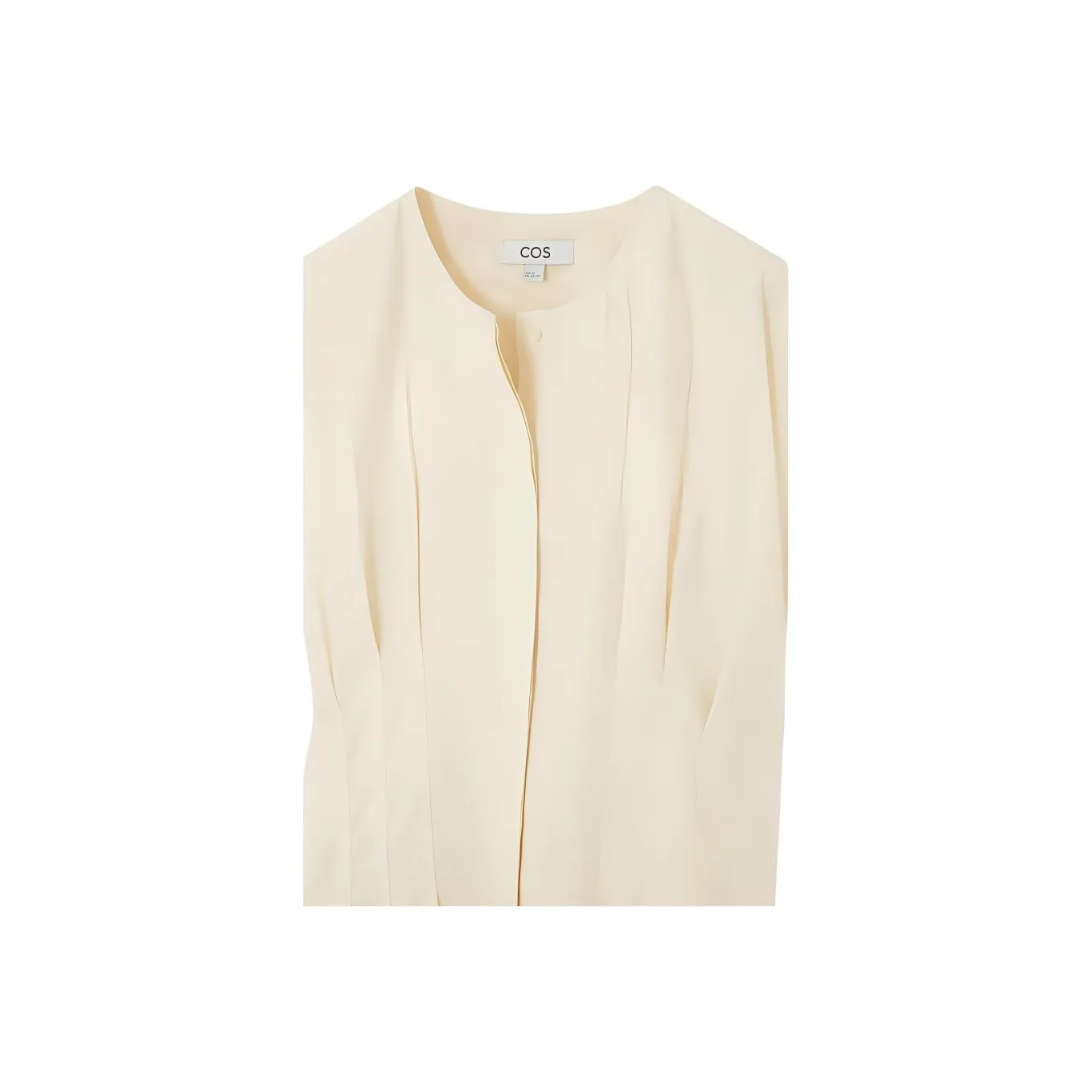 COS Short Sleeved Dresses Women's Ivory