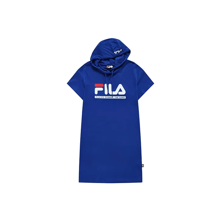 FILA FUSION Короткий рукав Платье Женское Синий