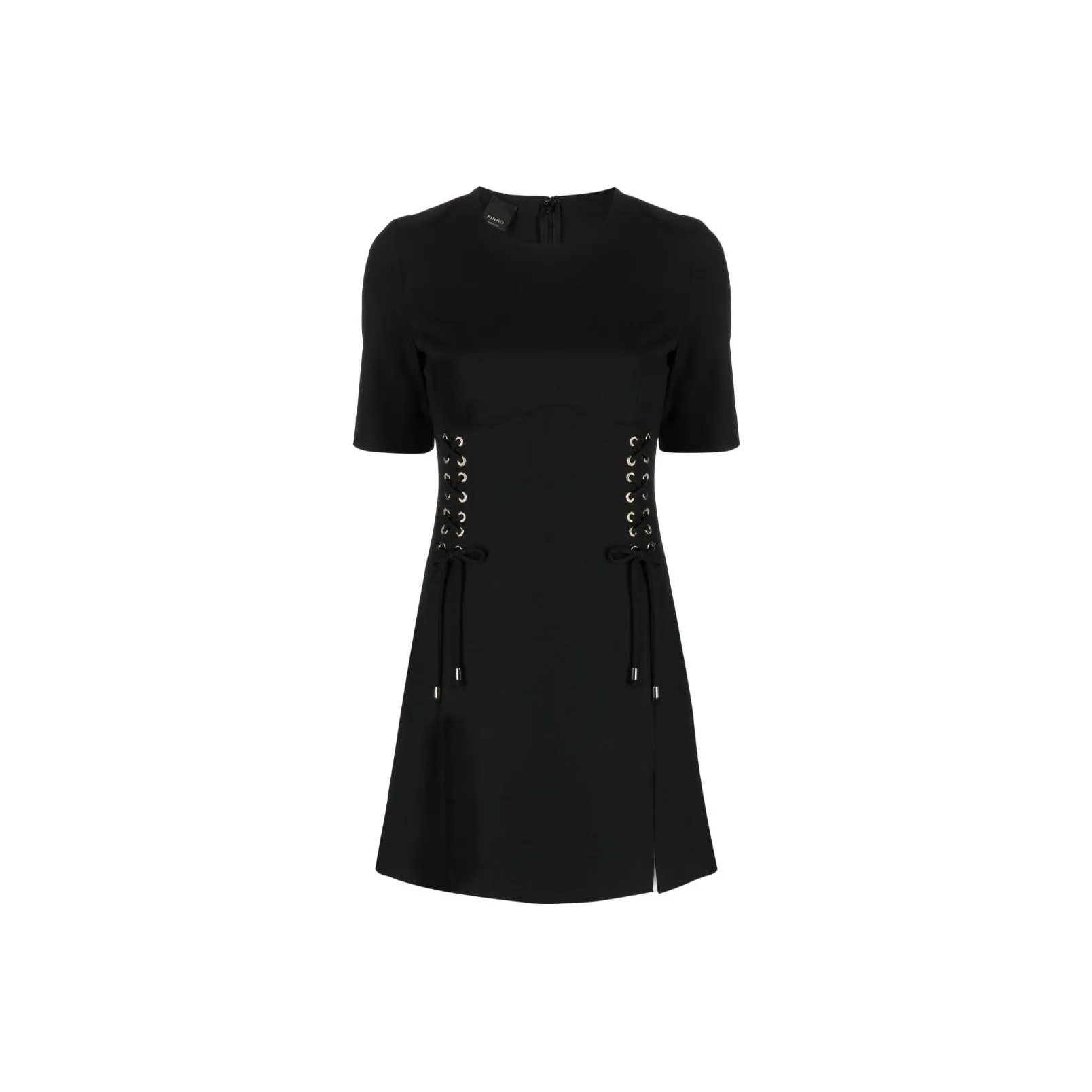 PINKO SS23 Short Sleeved Dress Women's Black