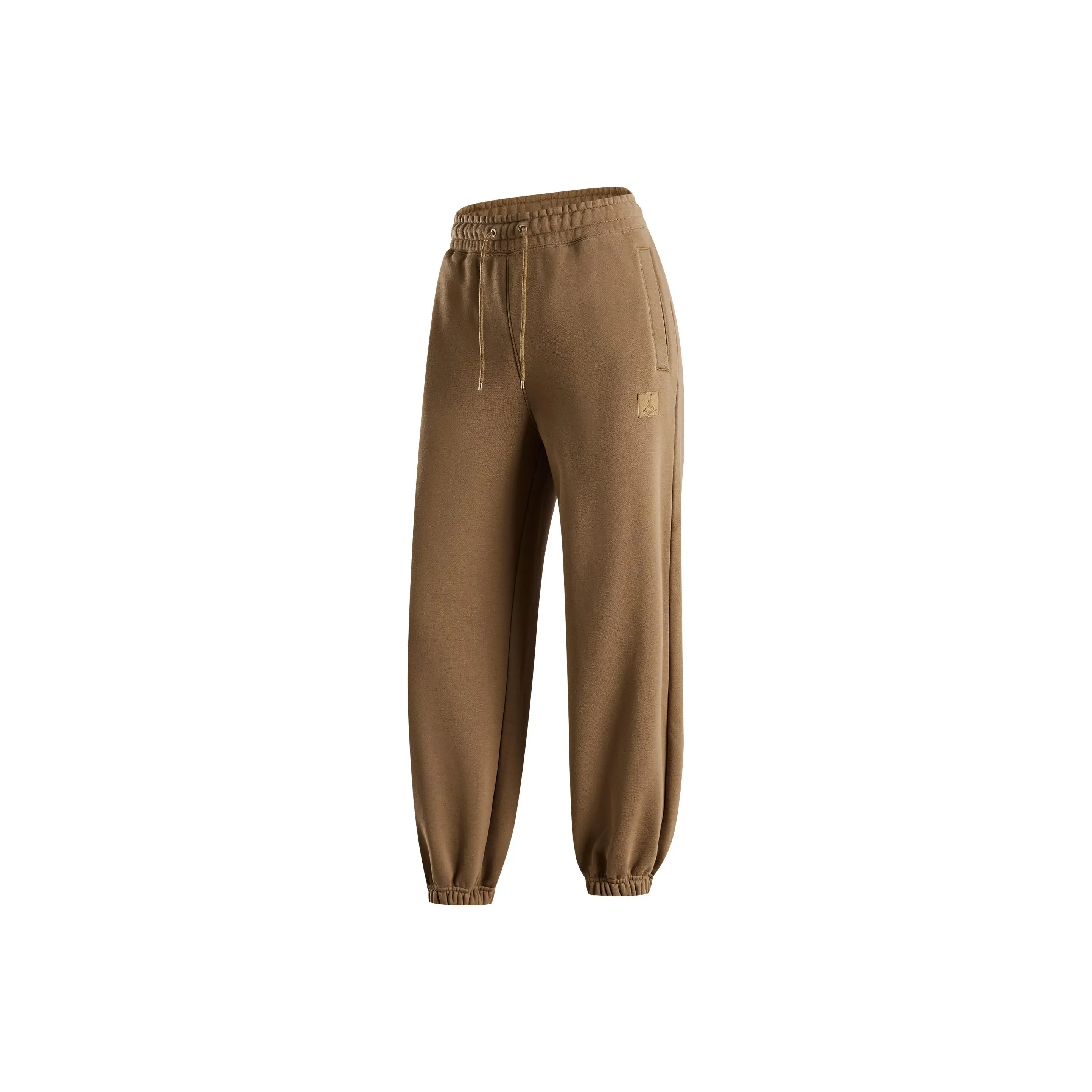 Джордан Вязаные Тренировочные Штаны Женские Морская Трава Коричневый