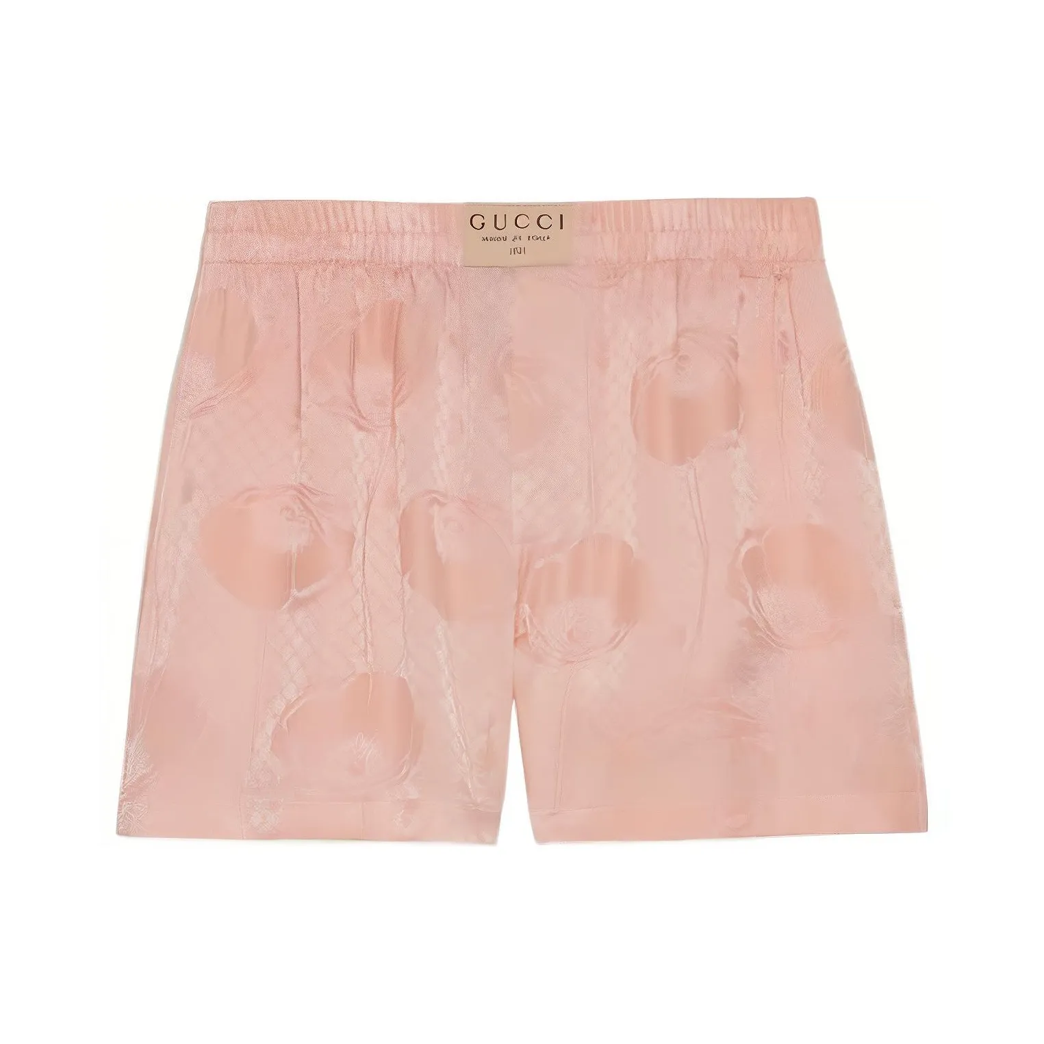 GUCCI Poppy print Silk Boxer Shorts
