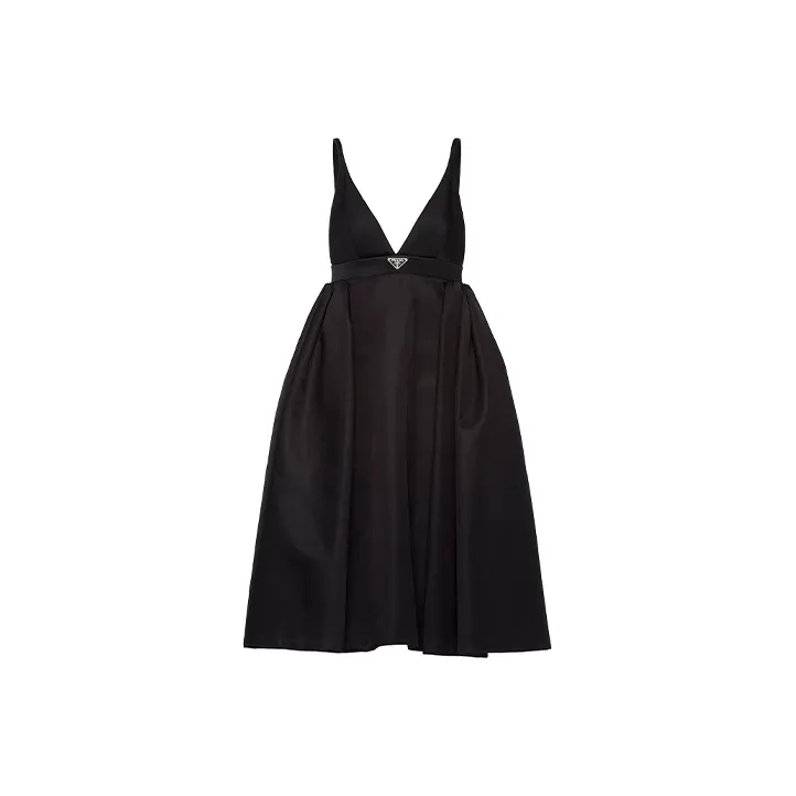 PRADA Sleeveless Dresses Women's Black