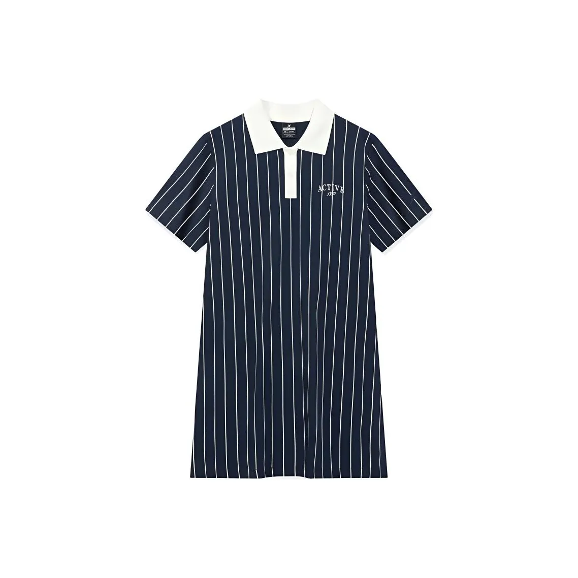 XTEP Короткий рукав Платье Женское Observatory Синий