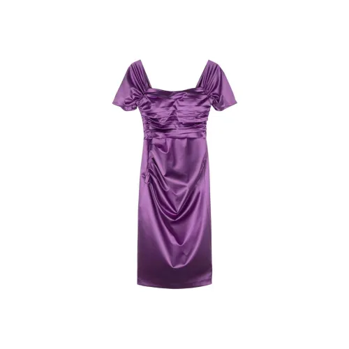 CHIARA BONI La Petite Robe Фиолетовый Женские Короткие Платья с Рукавами