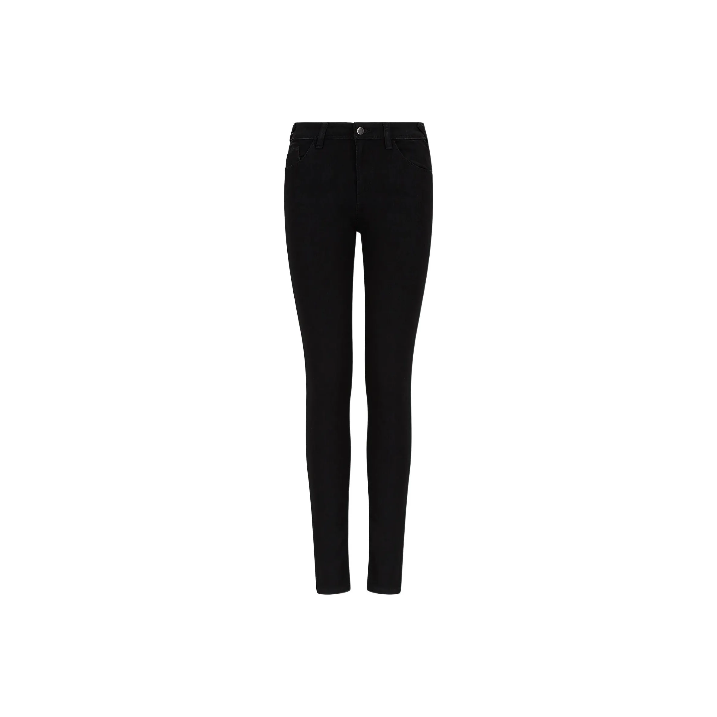 EMPORIO ARMANI J28 Medium waisted Super Skinny leg Jeans In Rinsed Comfort Denim