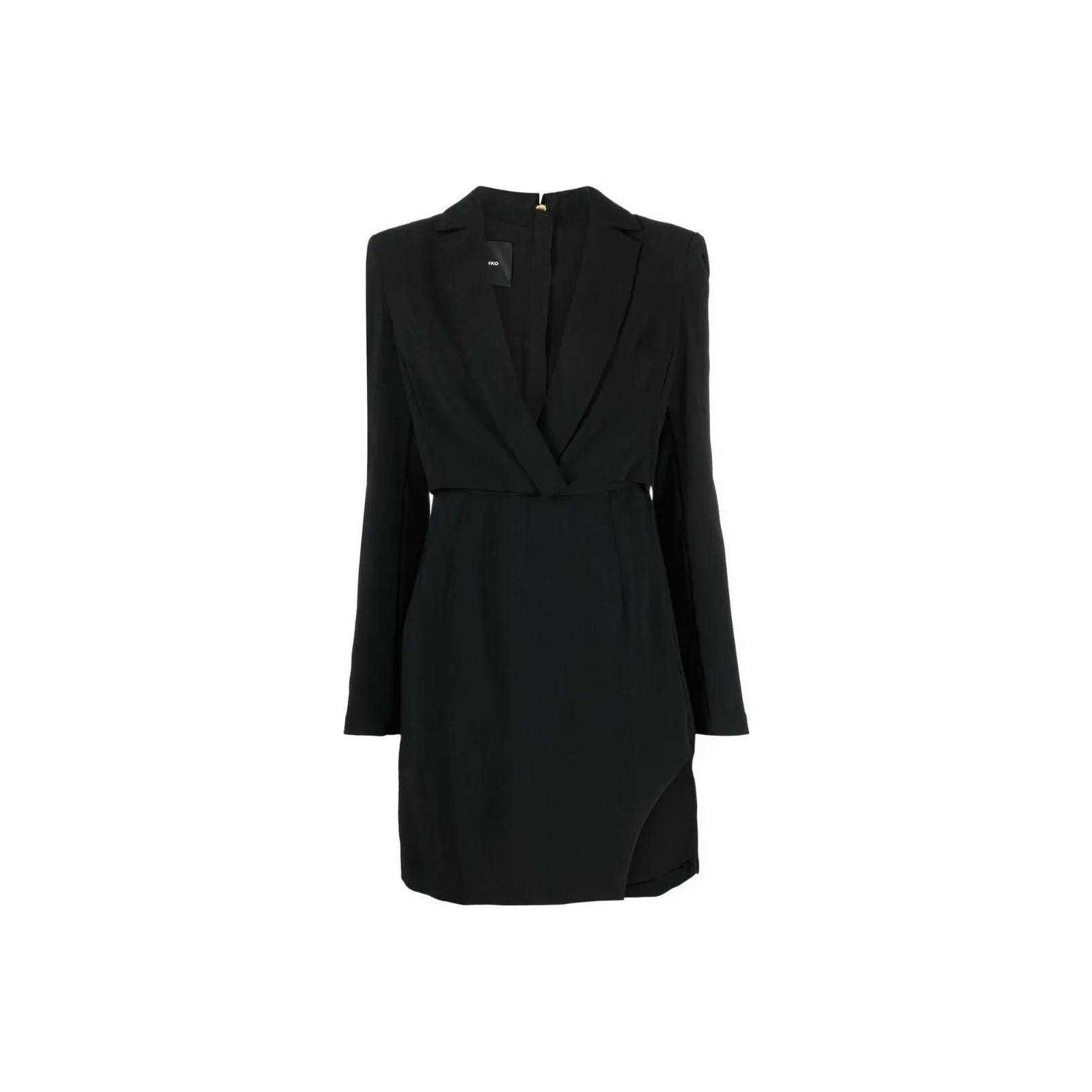 PINKO Черное Женское Длинное Платье с Рукавами