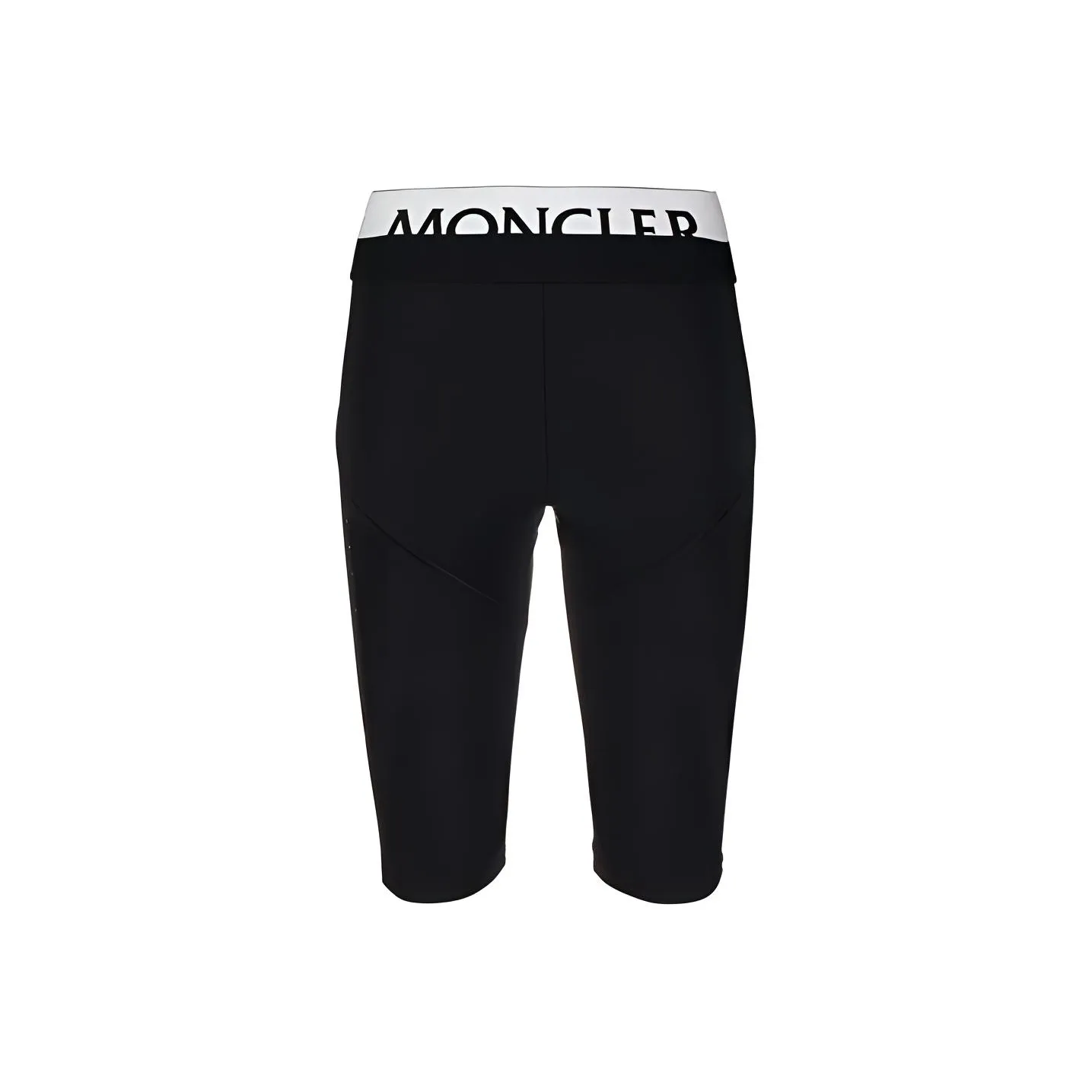 Moncler Logo Stretch Waist Jersey Biker Shorts 'Black'