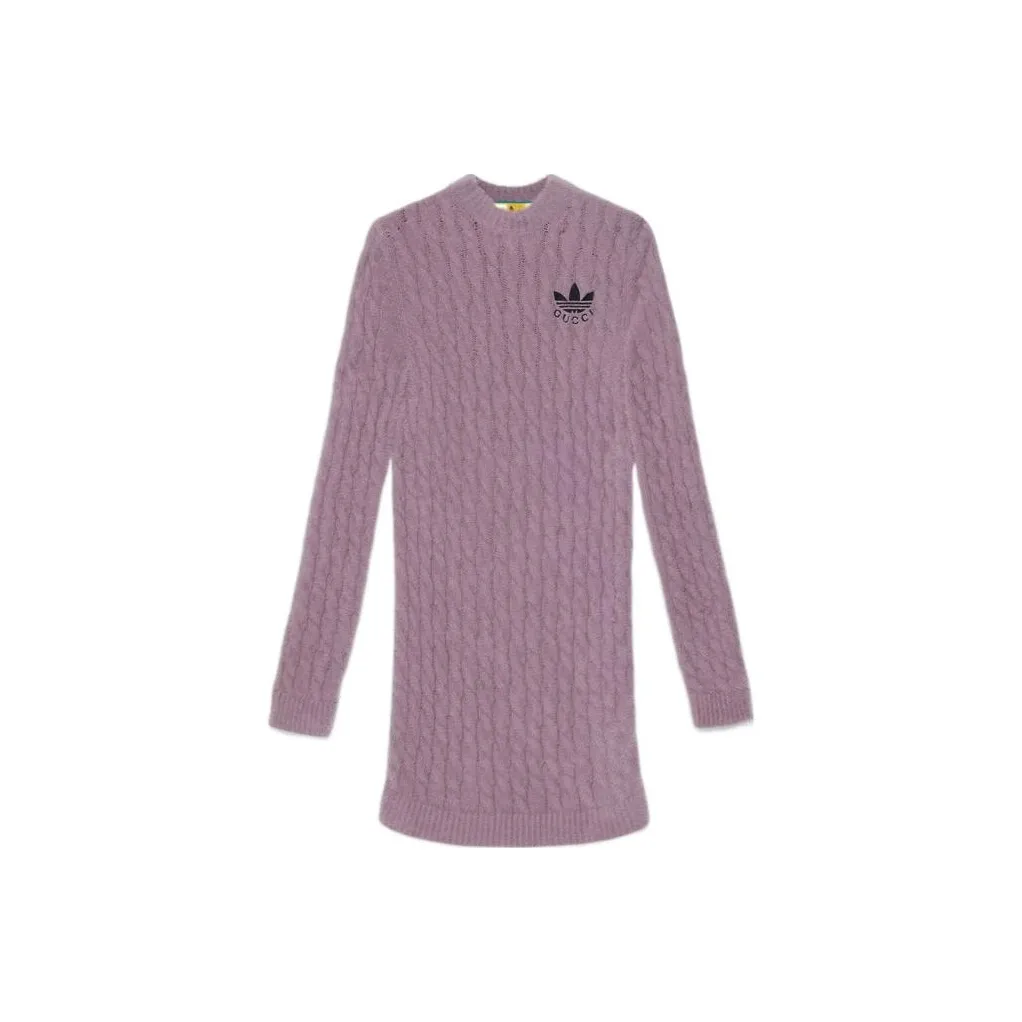 GUCCI x Adidas FW22 Long Sleeved Dresses Women's Purple
