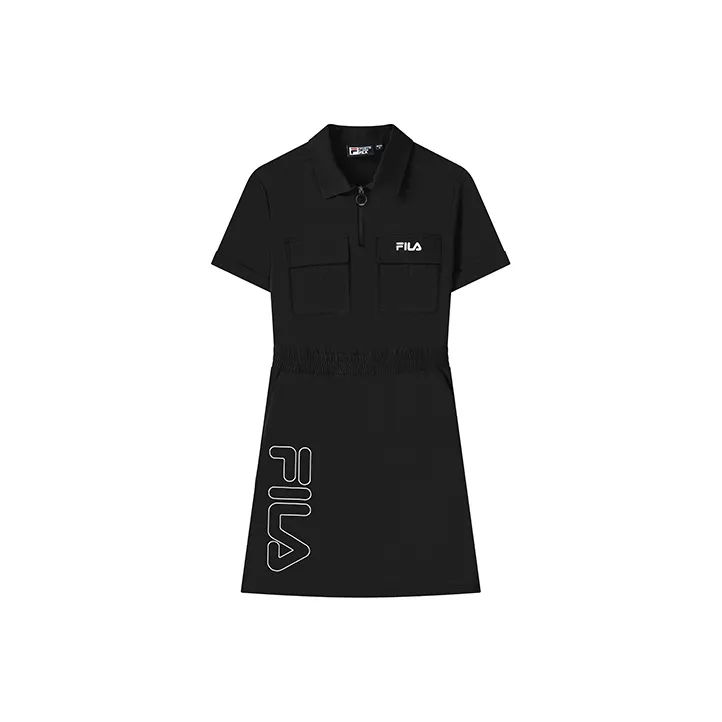FILA x Magic Stick ORIGINALE Short Sleeved Dress Women's Jet Black
