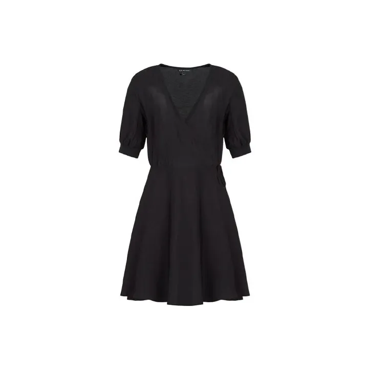 ARMANI EXCHANGEAE SS22 Short Sleeved Dresses Women's Black
