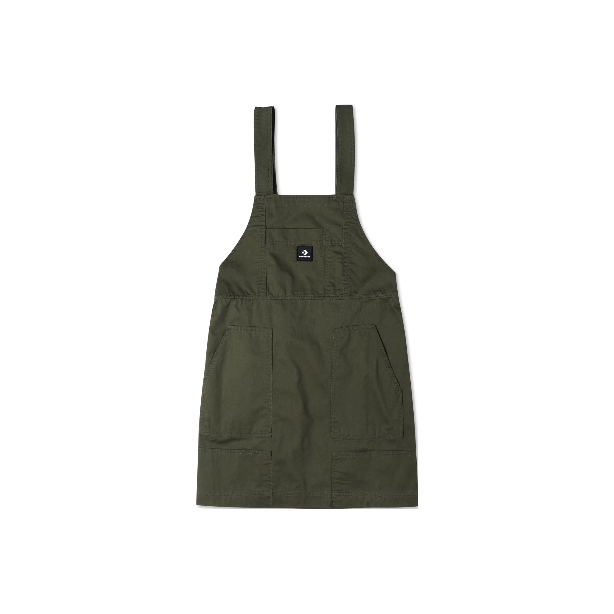 Converse APRON WOVEN Sleeveless Dress Women's Army Green
