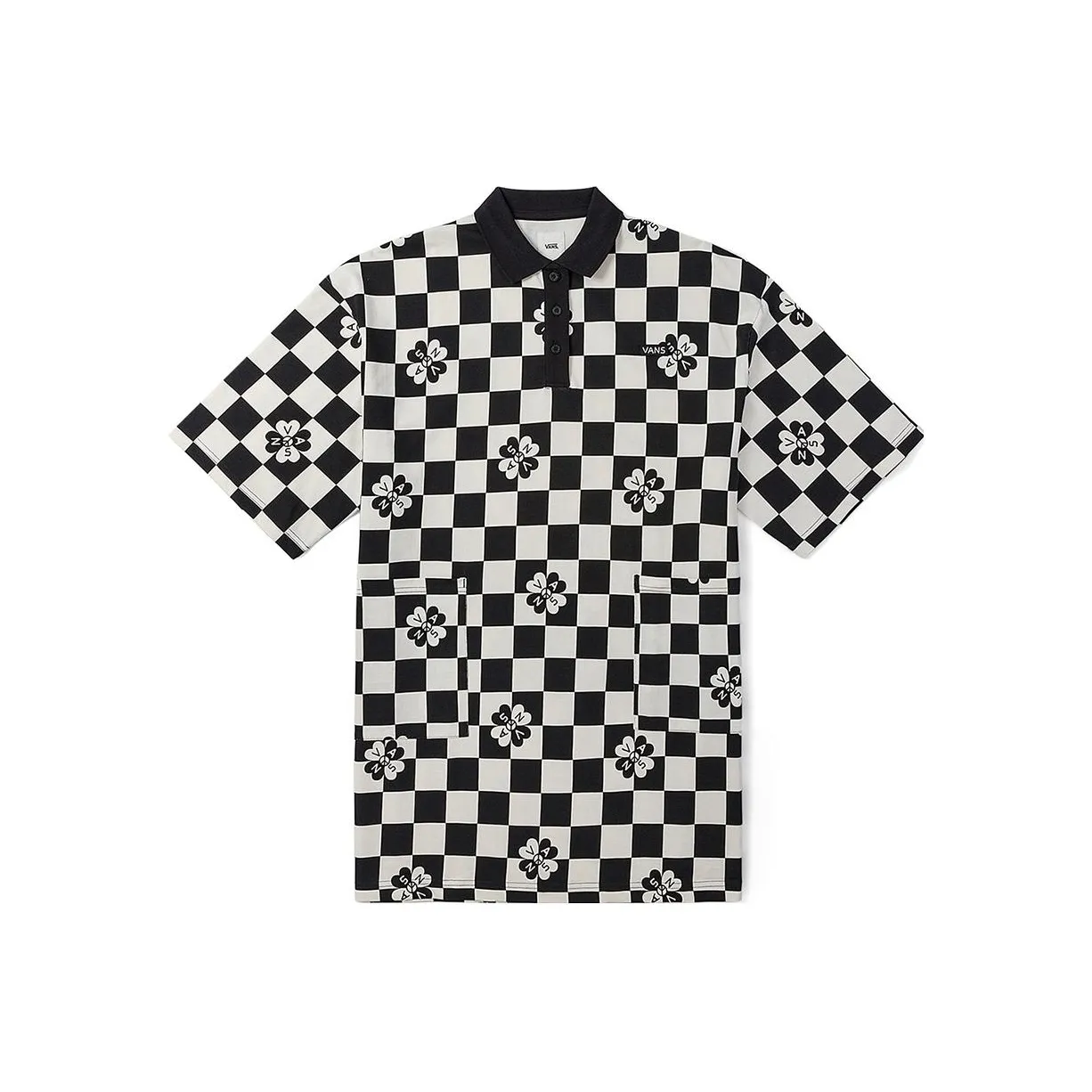 Vans Short Sleeved Dresses Women's Black White