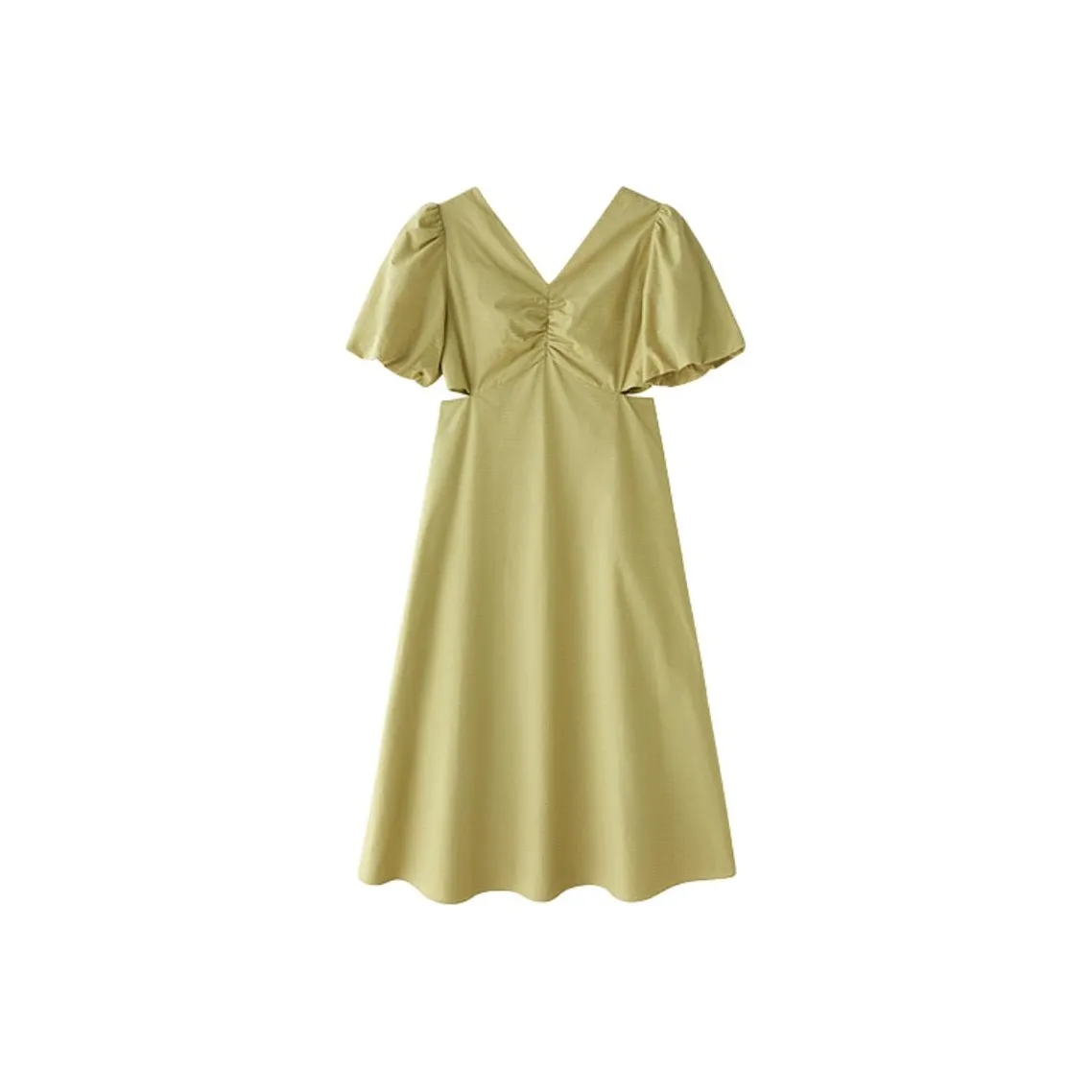 Orange Desire Короткий рукав Платье Женское