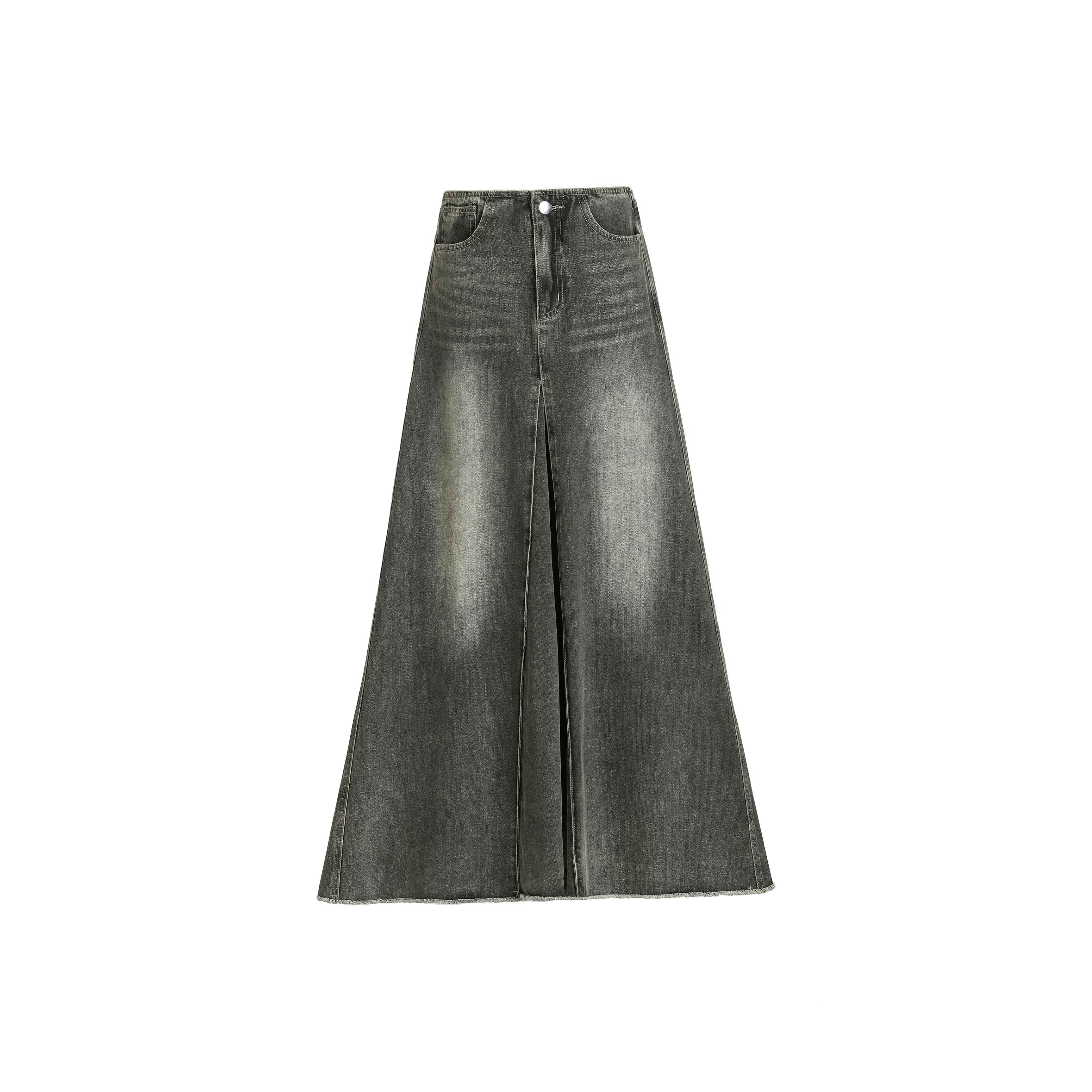 Rose Denim Long Skirts Women's
