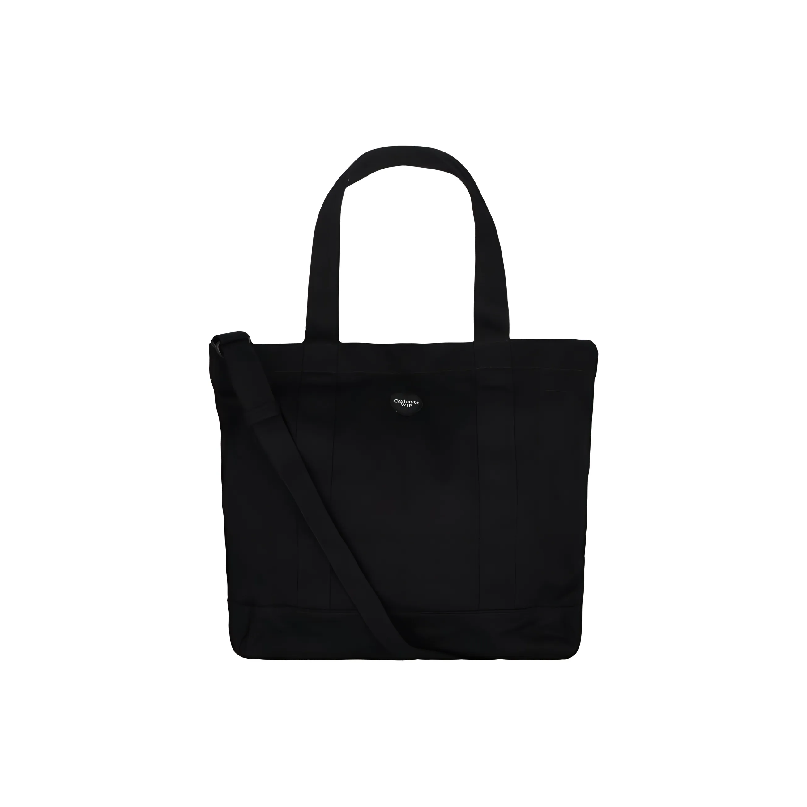 Carhartt WIP Cotton Tote Bag, Shopping Bag, Portable Crossbody, One Shoulder print Unisex Black