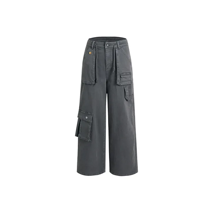 LIUREGALI Jeans Women's gathered-detail
