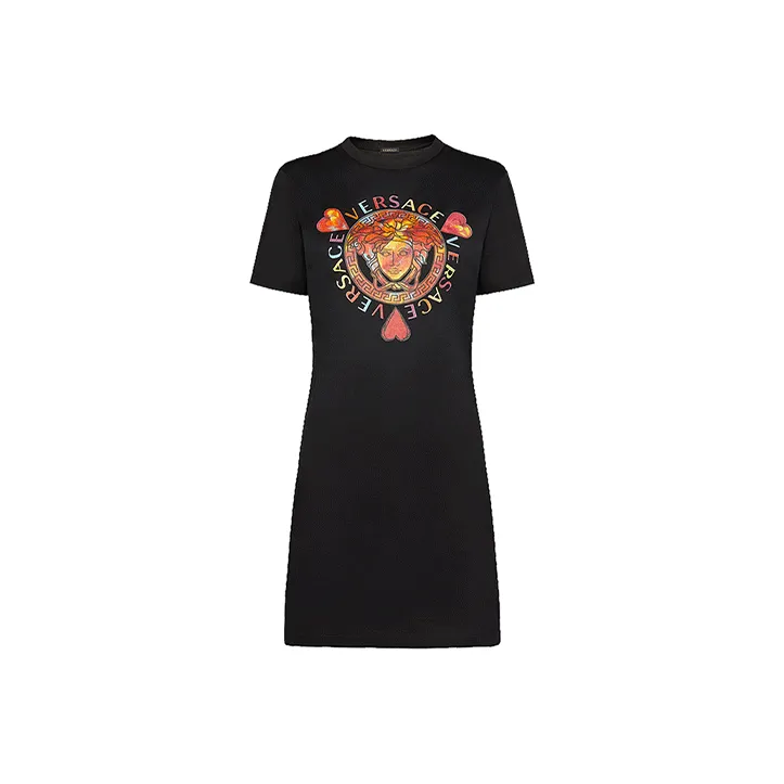FANSIZHE Short-Sleeved Dresses Women's Black