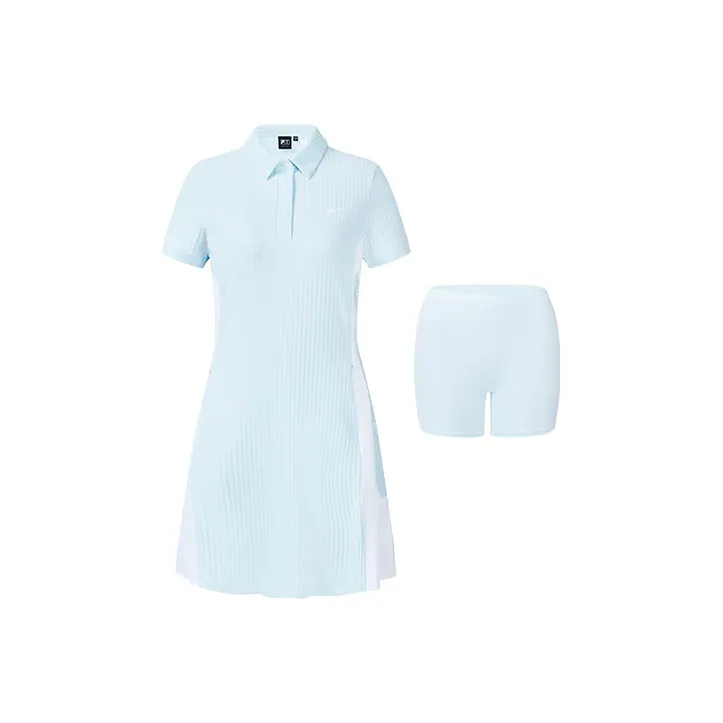 FILA Athletics Short Sleeved Dresses Women's Elegant Blue
