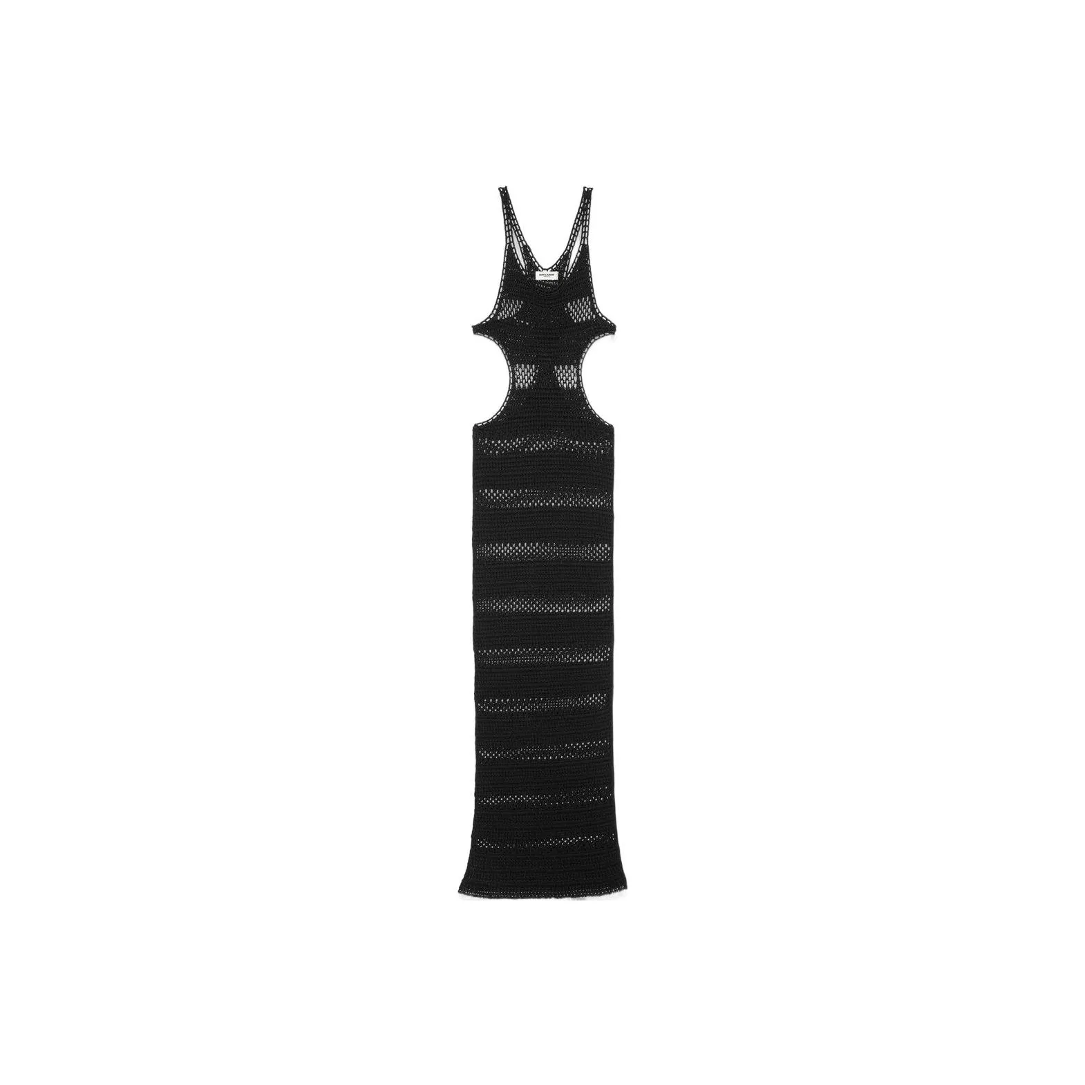 SAINT LAURENT Cut Out Crochet Dress