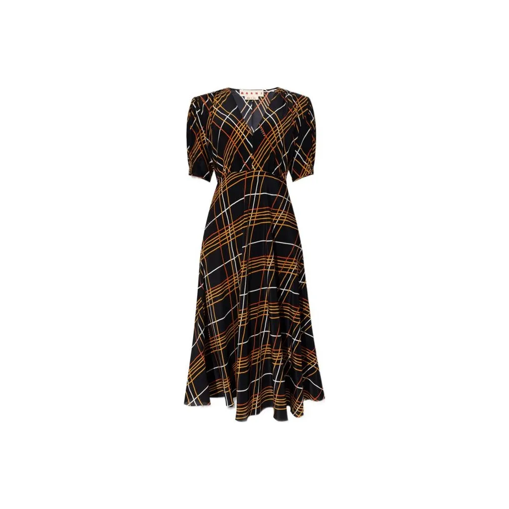 MARNI Короткий рукав Платье Женское Многоцветное