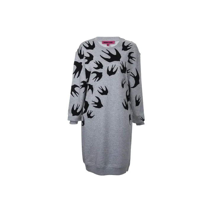 McQ Alexander McQueen Long-Sleeved Dresses Women's Gray
