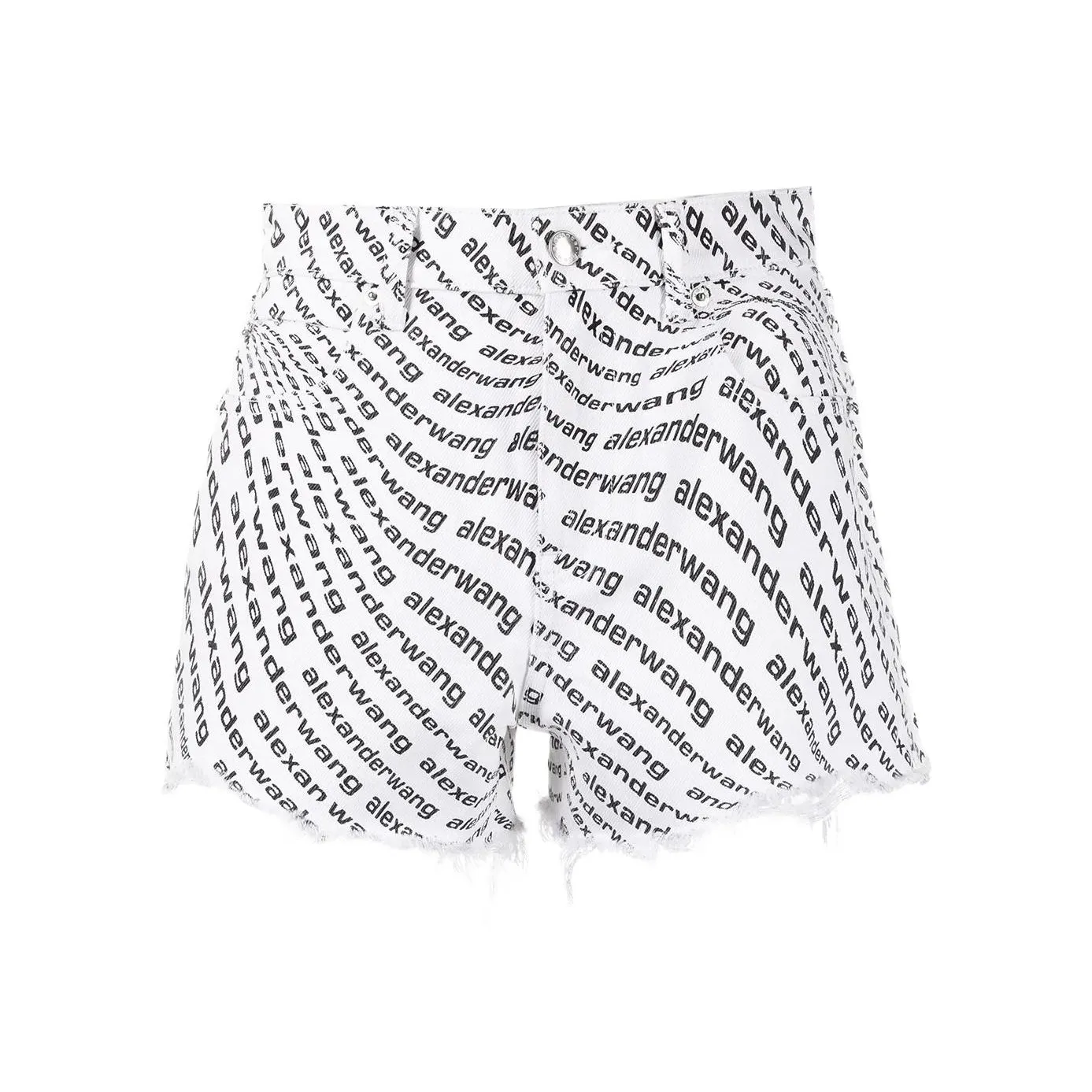 Alexander Wang Wave Logo Bite Shorts