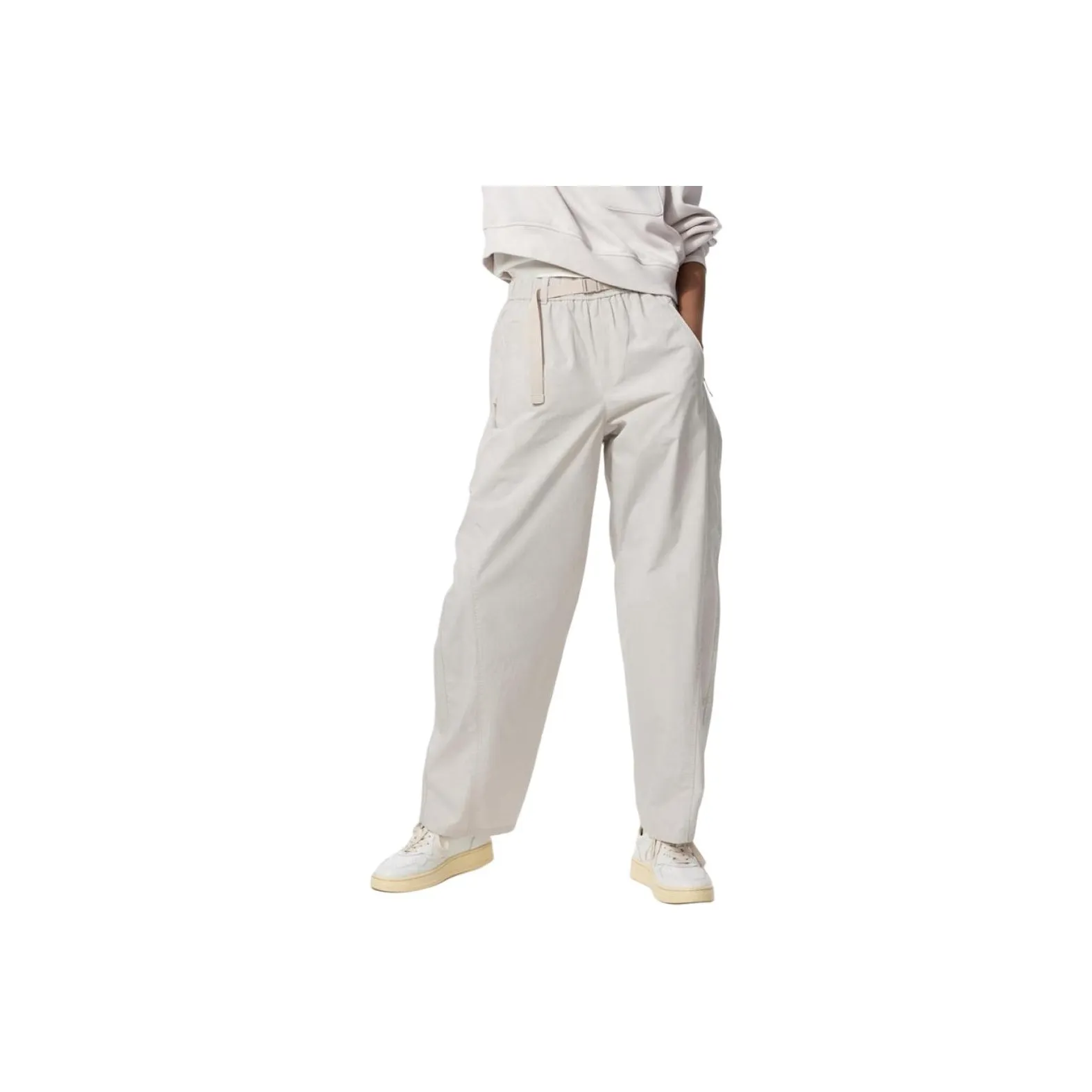 UNIQLO Повседневные брюки женские светло-серые