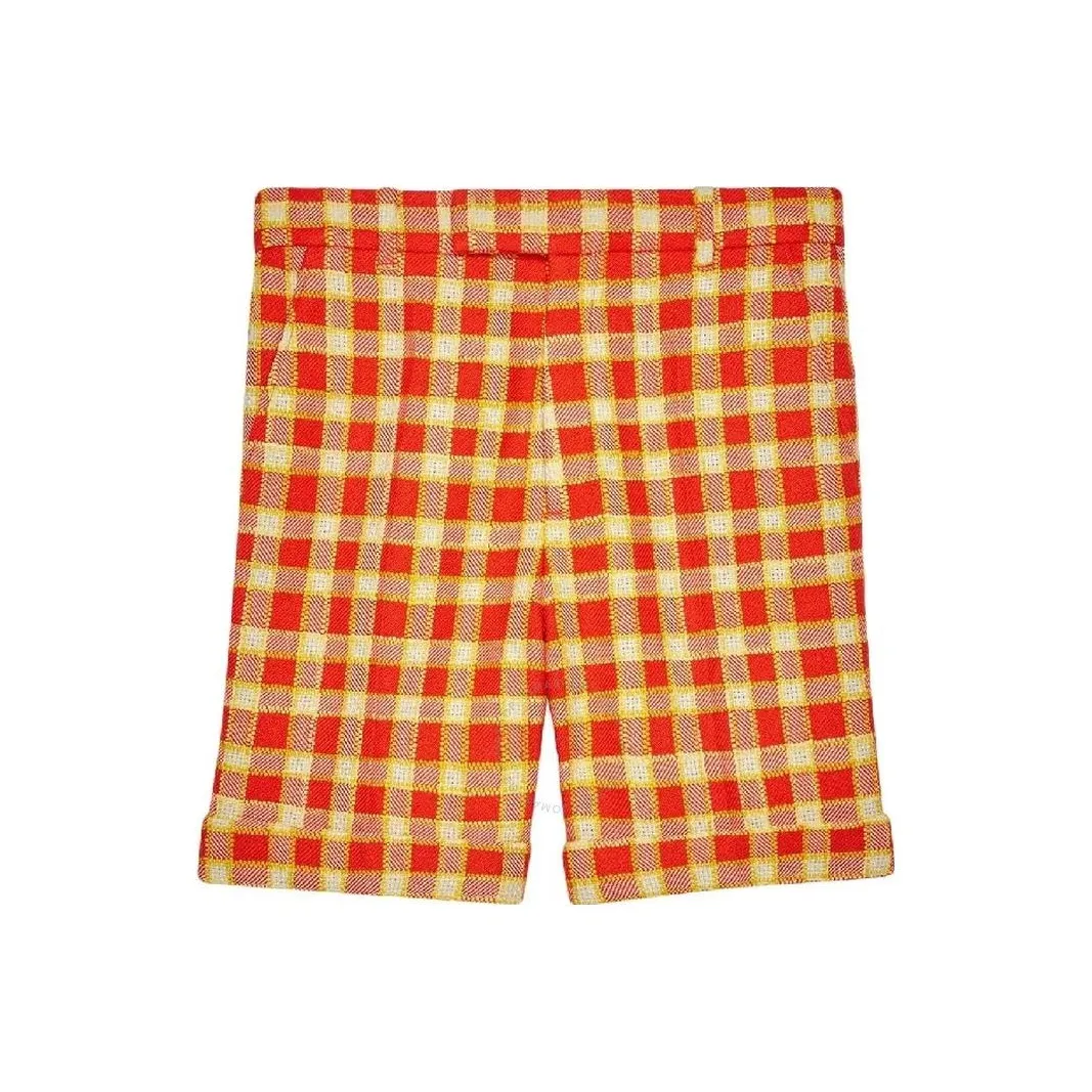 GUCCI Апельсиновые Женские Повседневные Шорты