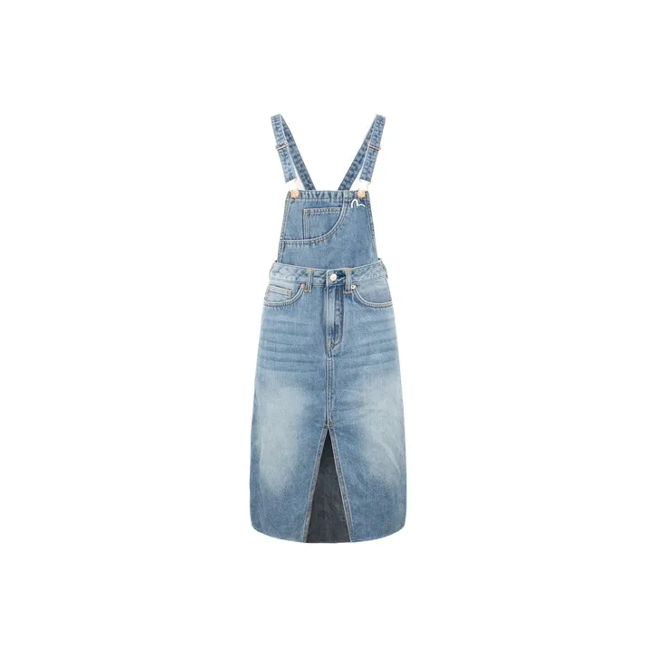 EVISU Sleeveless Denim Dress Women's Denim Blue