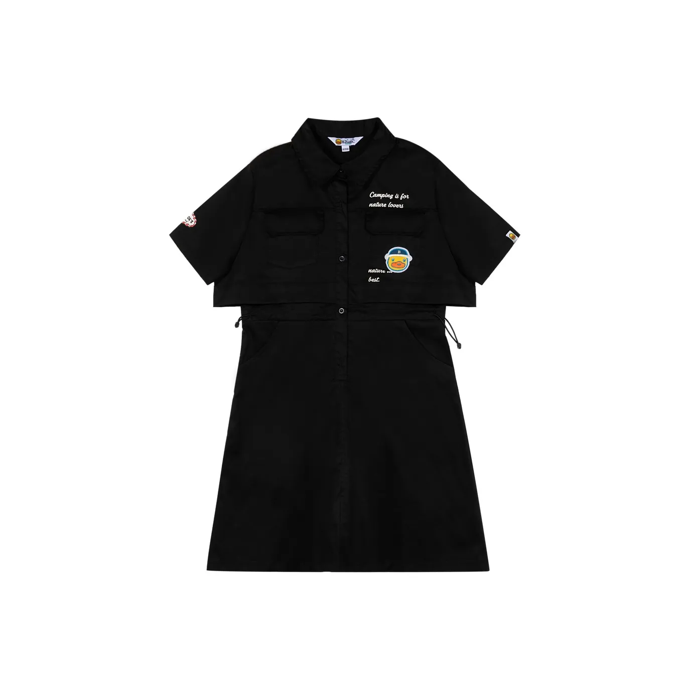 B.Duck Short Sleeved Dress Women's Black