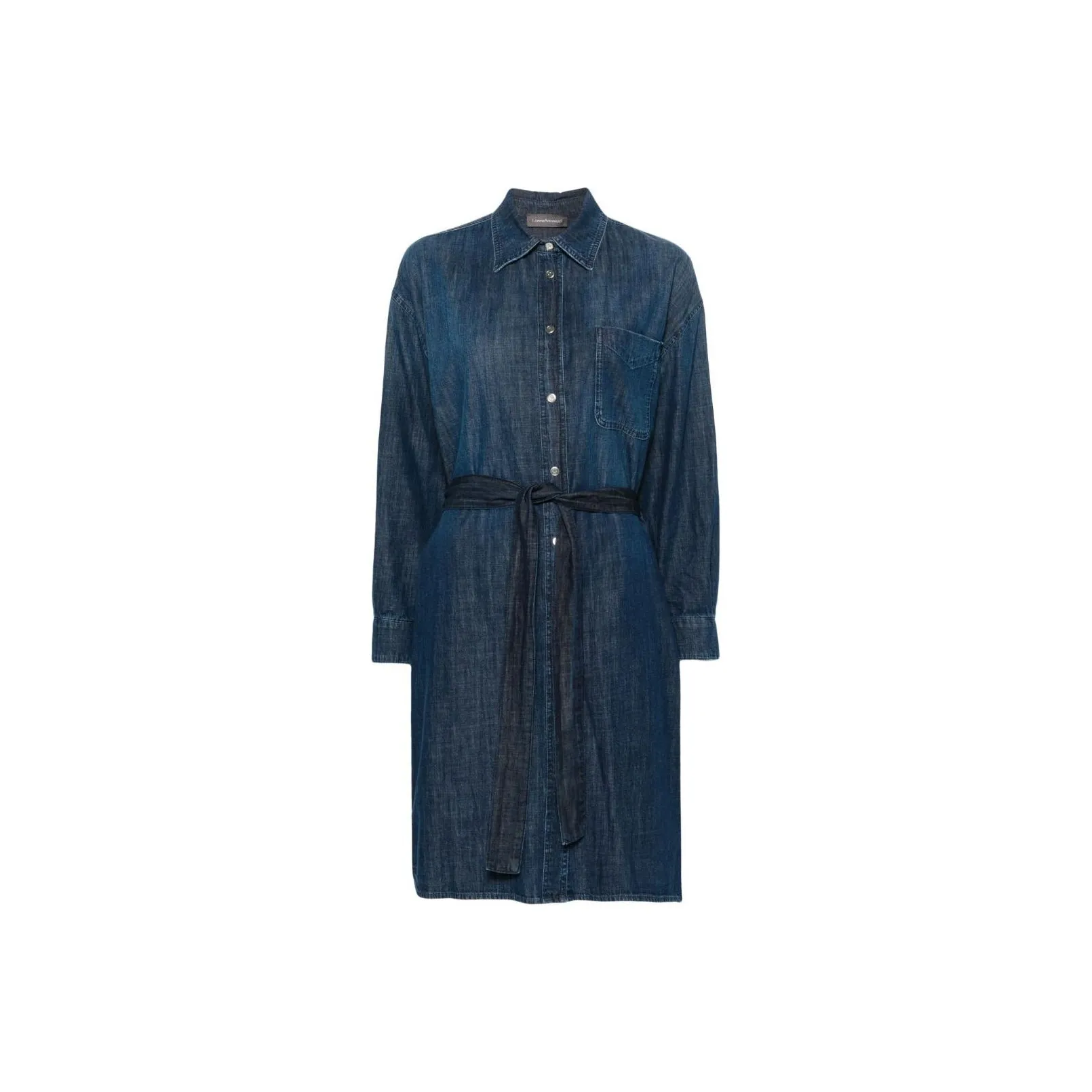 Lorena Antoniazzi Belted Denim Midi Dress