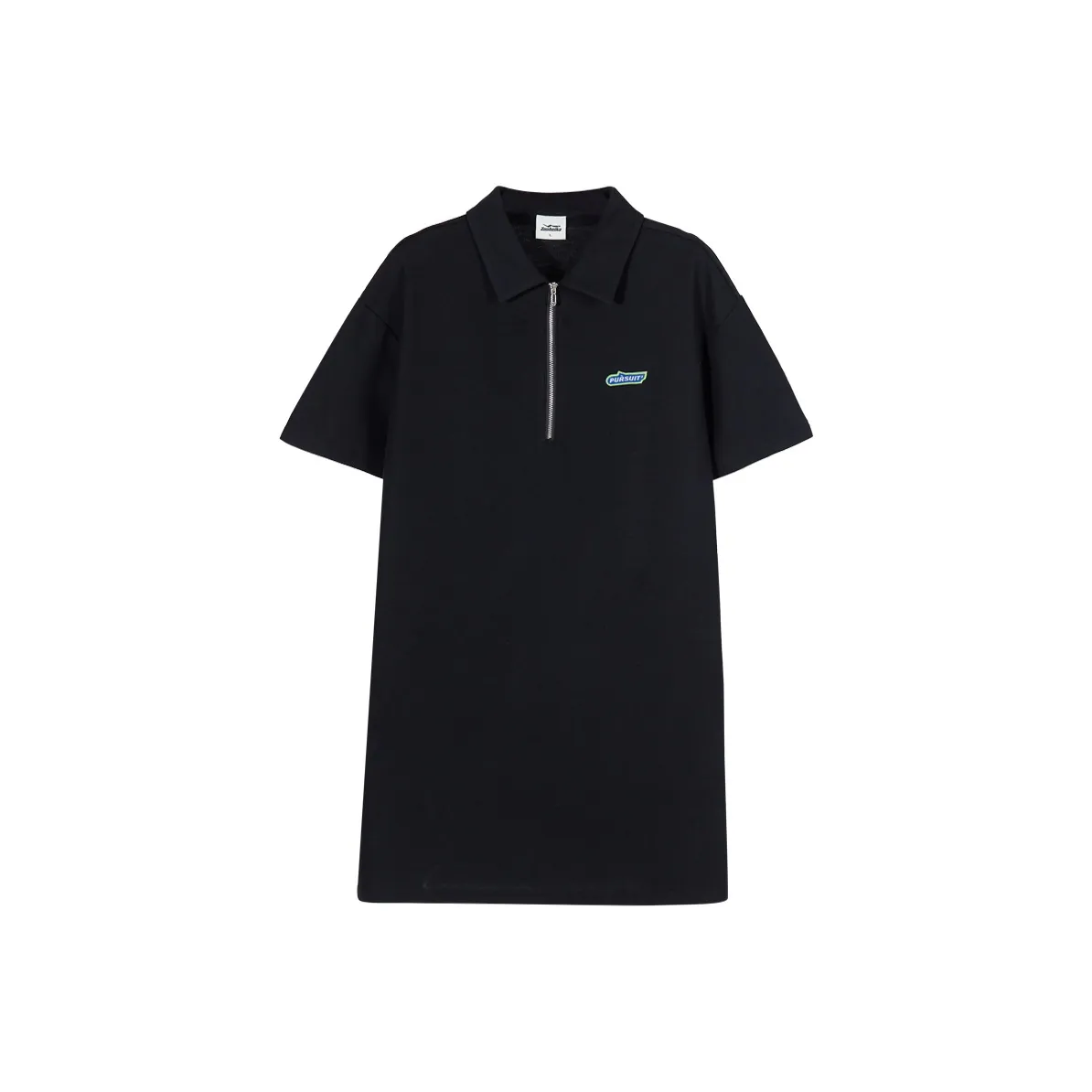 ZUOBEIKA Короткий рукав Платье Женское Черное