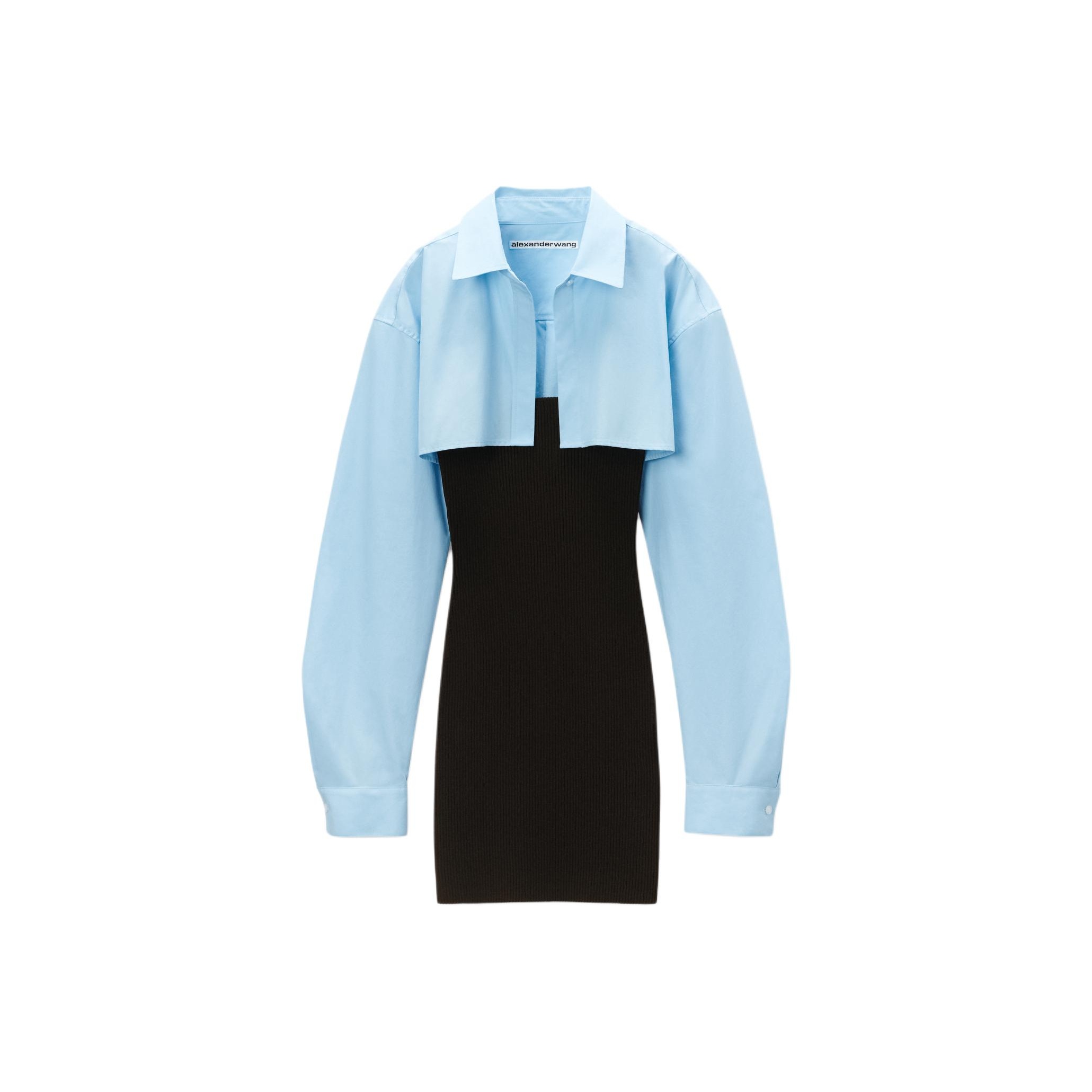 ワンピースその他 ALEXANDER WANG Women Dresses 1WC2256741 426 BLUE Light blue pleated playsuit Alexander wang - women
