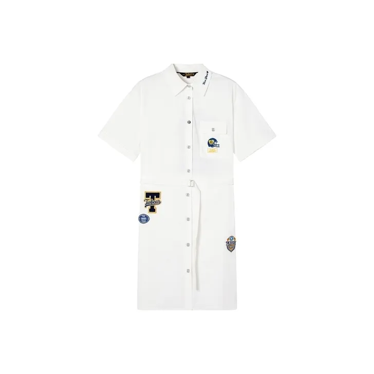 Teenie Weenie Short Sleeved Dress Women's White