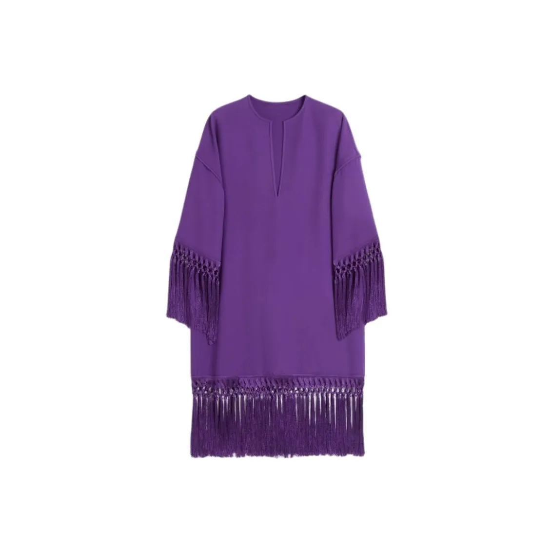 Valentino Cady Couture Fringed Edge Dress