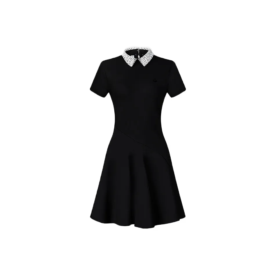 FILA Golf Series Short Sleeved Dress Women's Includes Shorts Pitch Black