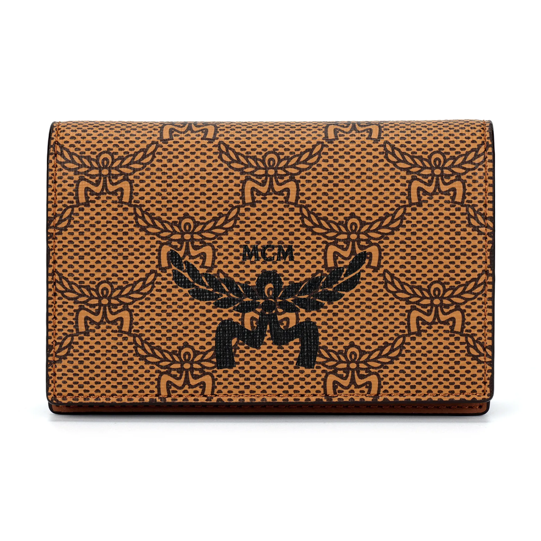 MCM Кожа Кошелек Унисекс Коньячный Коричневый