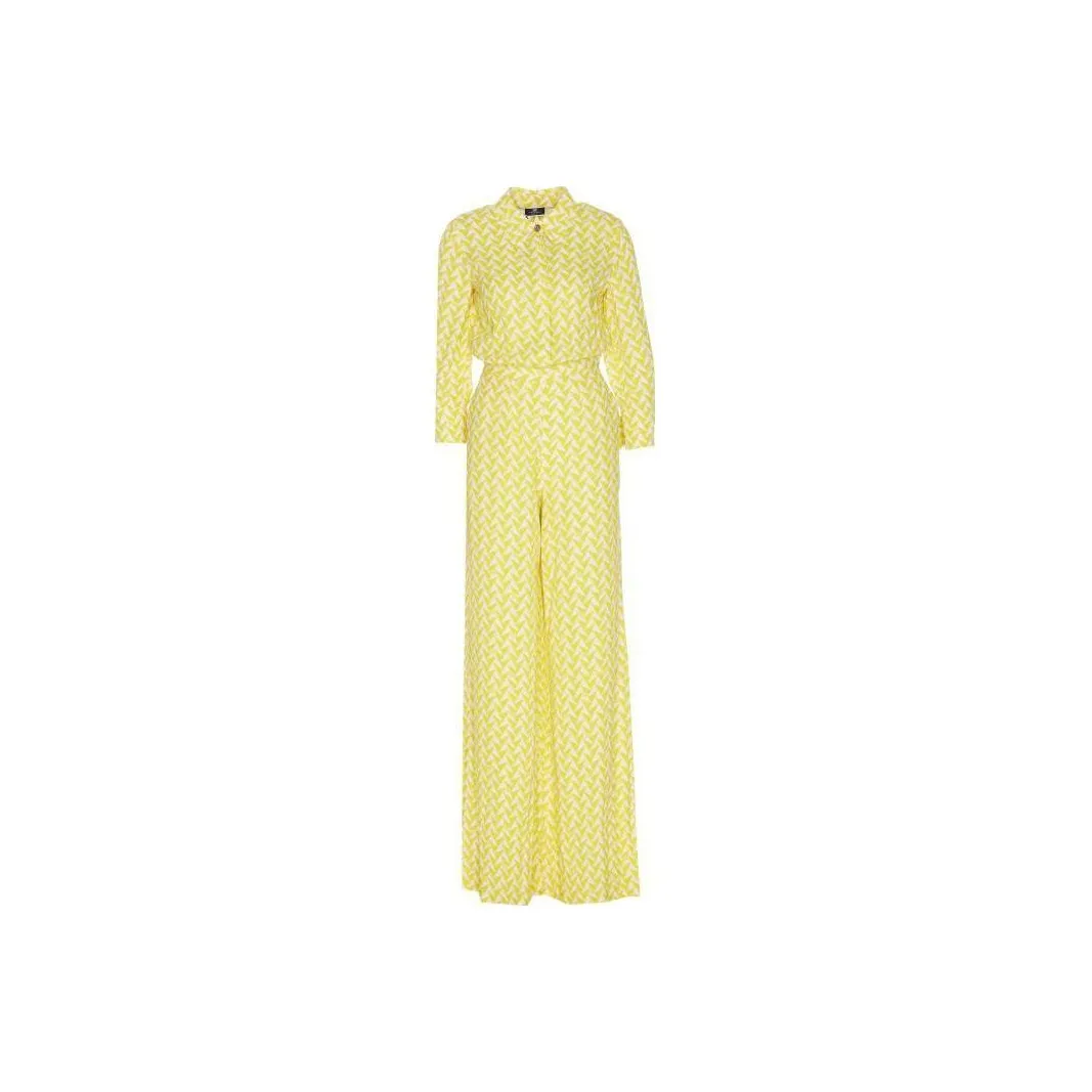 Elisabetta Franchi Geometric-Pattern Printed Jumpsuit