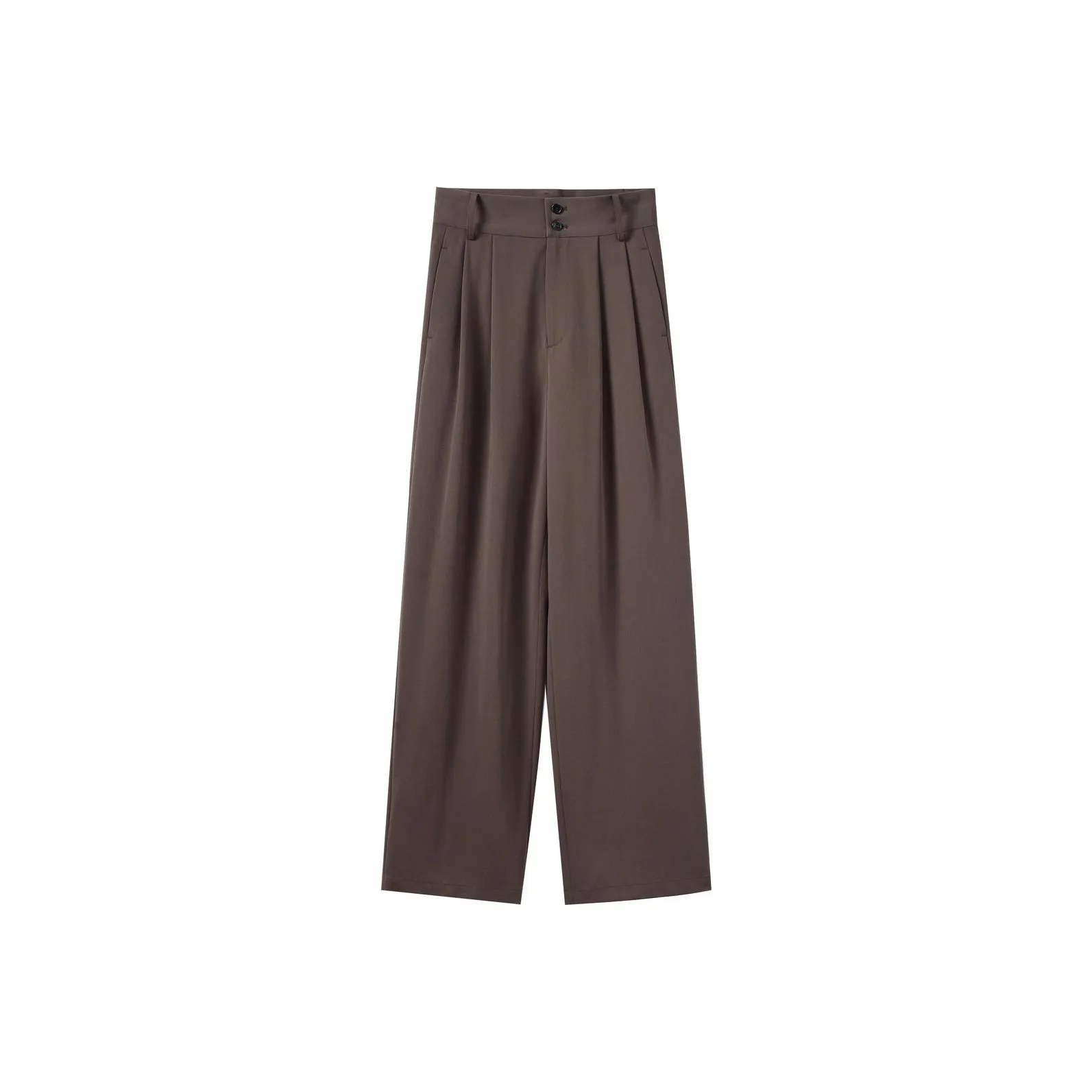 CHUMIAN Повседневные брюки Женские Темно-коричневый