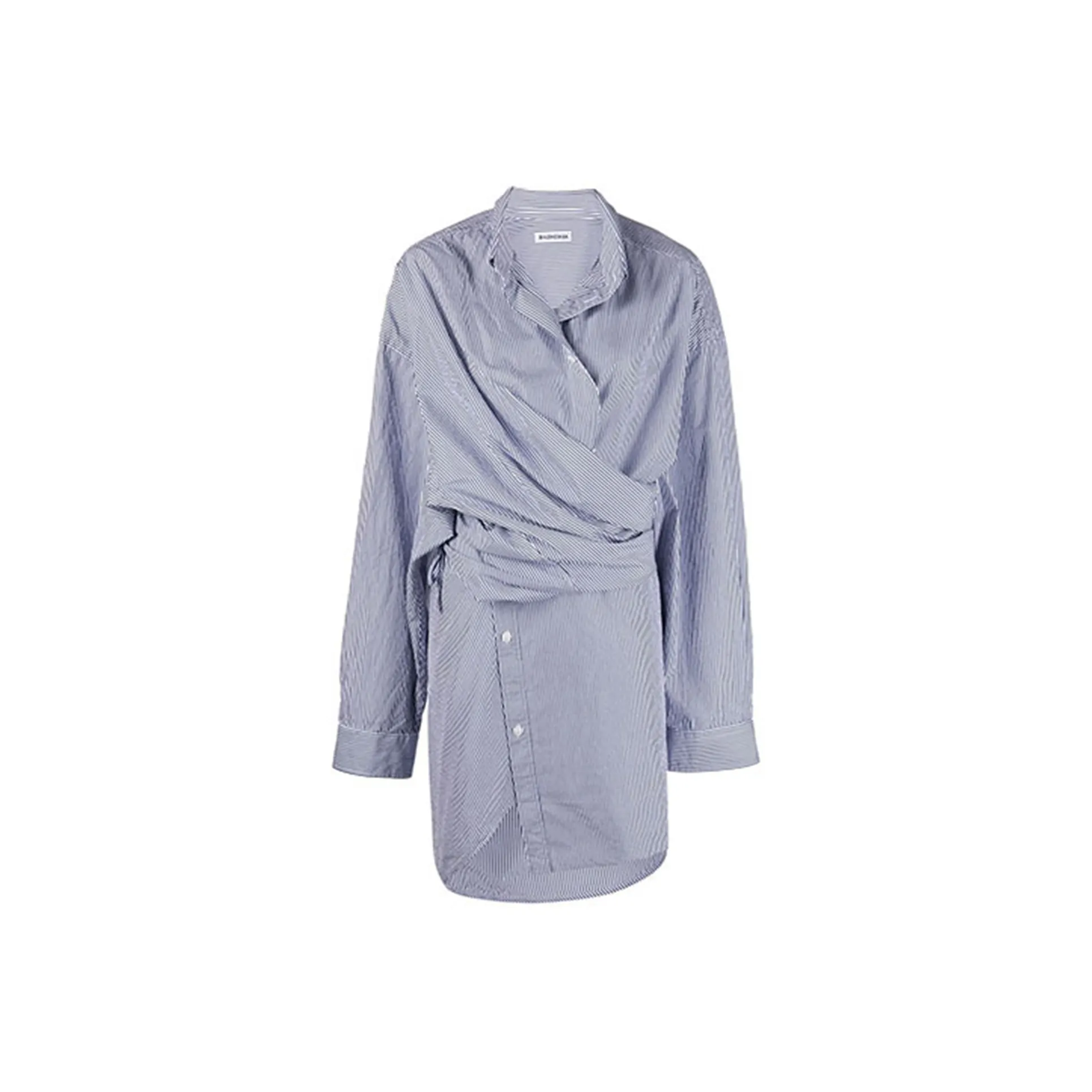 Balenciaga Wrap Dress Blue/White