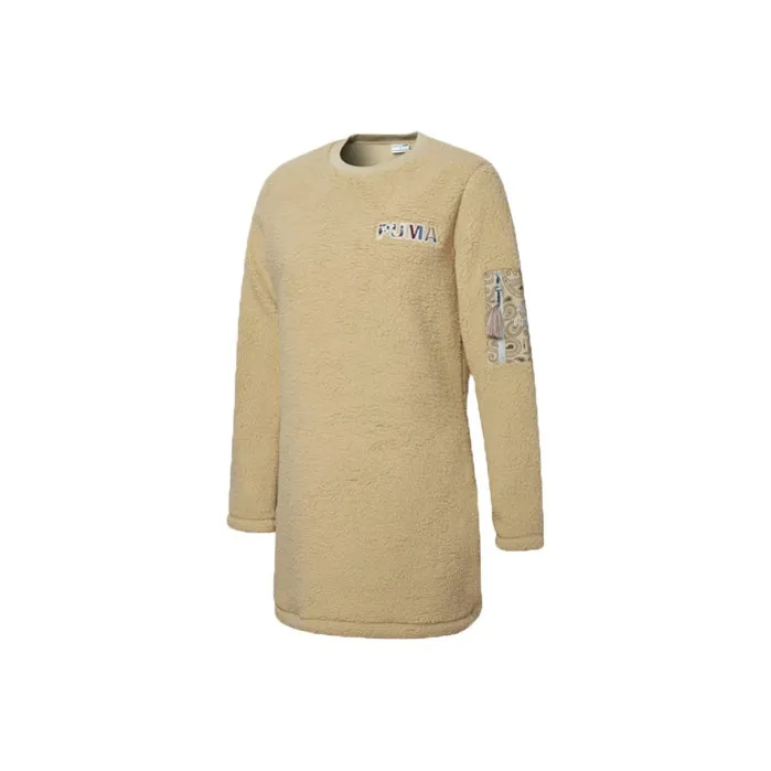 PUMA Long Sleeved Dresses Women's Khaki