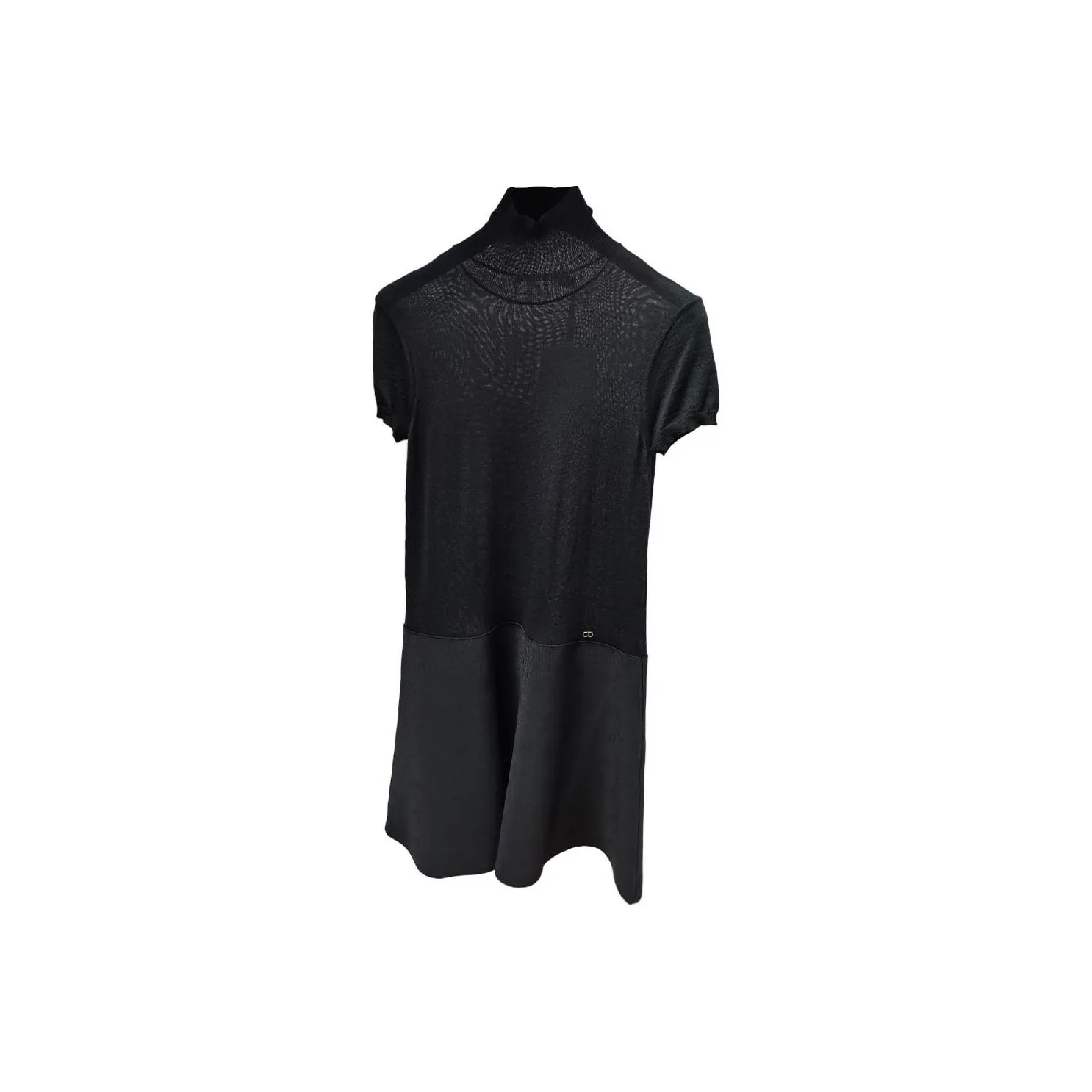 DIOR Short Sleeved Dress Women's Black