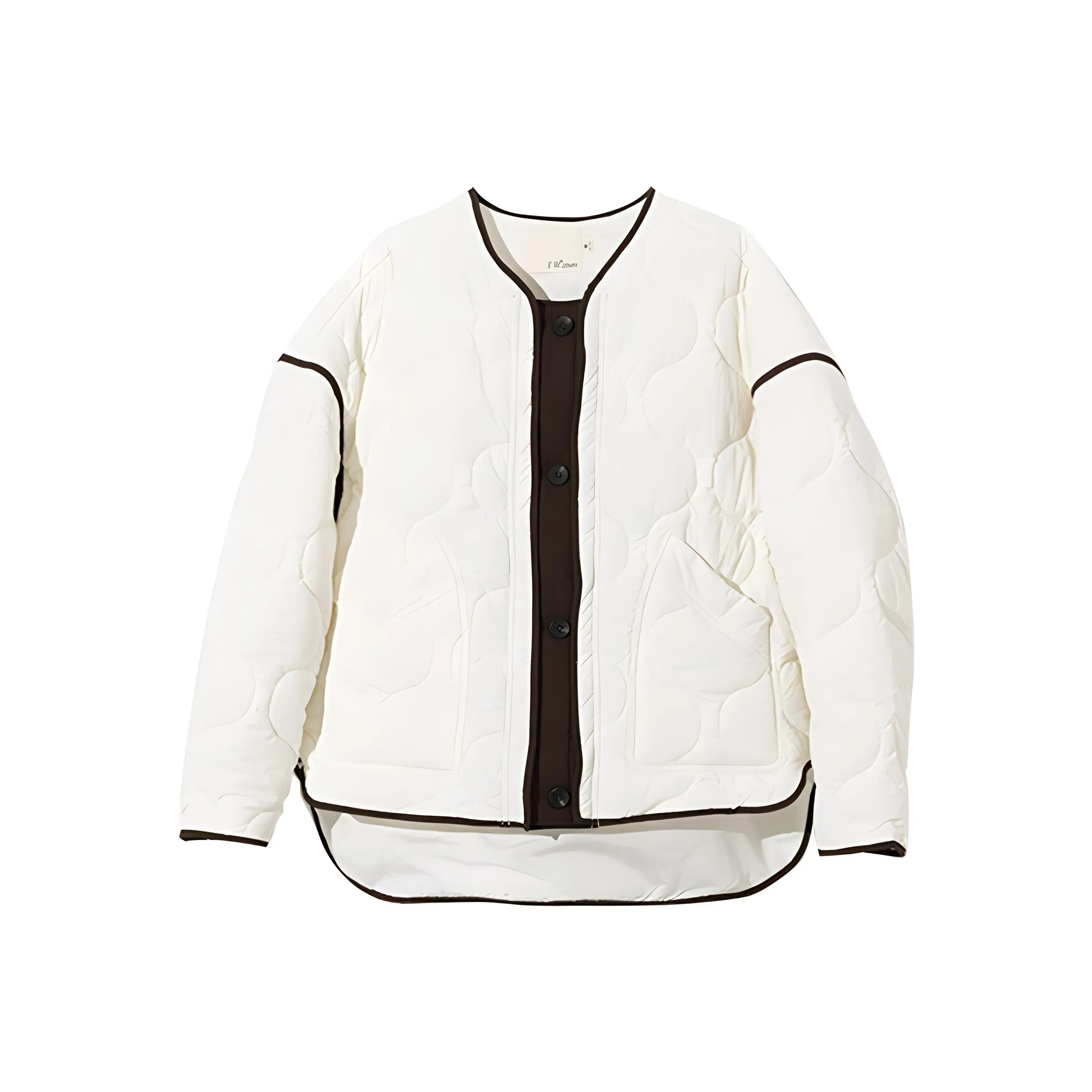 ZIMO Хлопковый пуховик женский бежевый