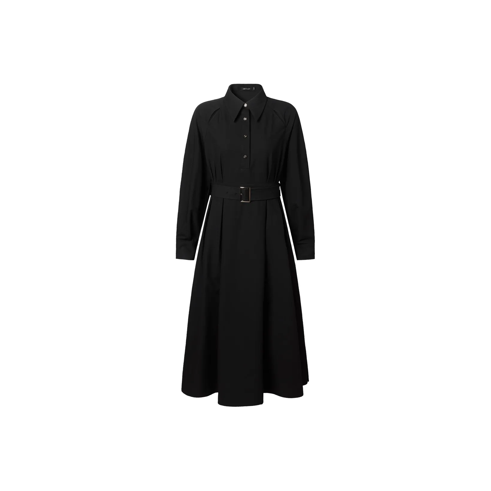 MEETLADY A Line Skirt Dress Women's Black