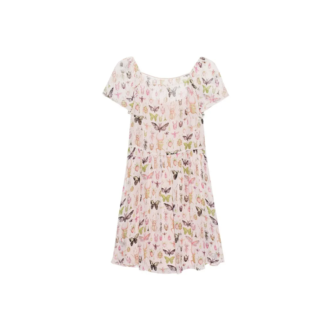 RED VALENTINO Short Sleeved Dresses Women's Print
