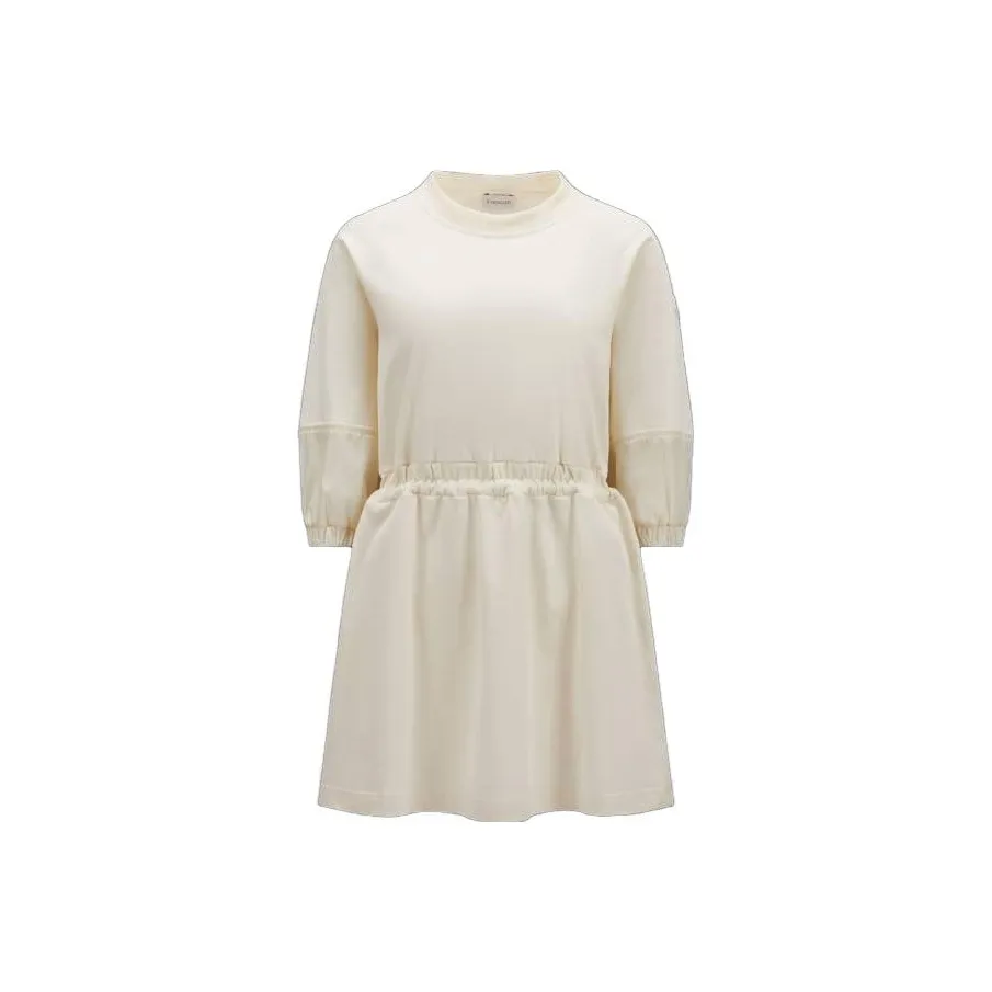 Moncler Short-Sleeved Dresses Women's Ecru