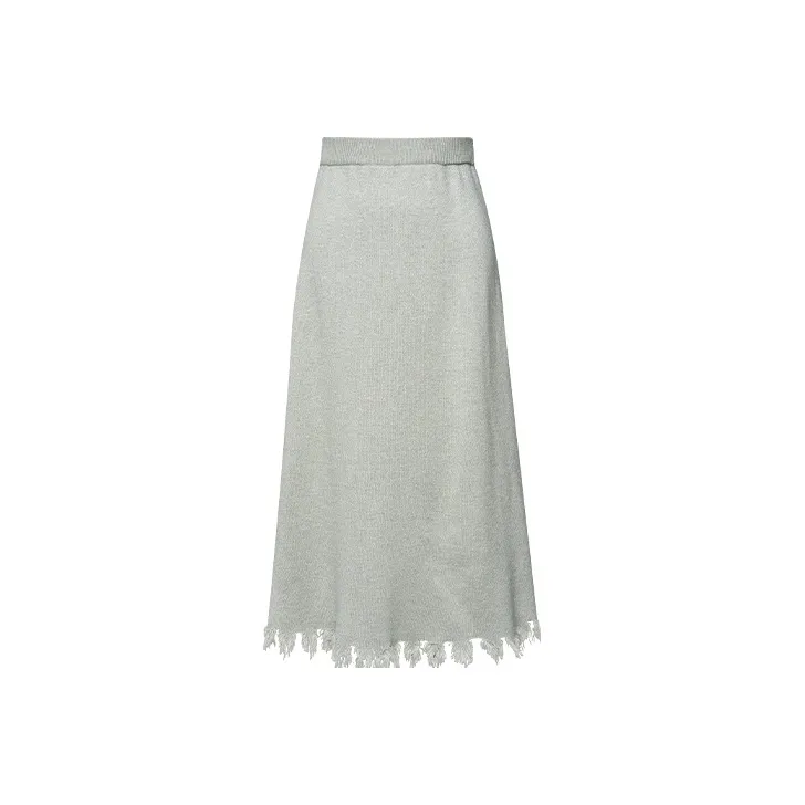 TAMMY TANGS Knit Long Skirts Women's Gray