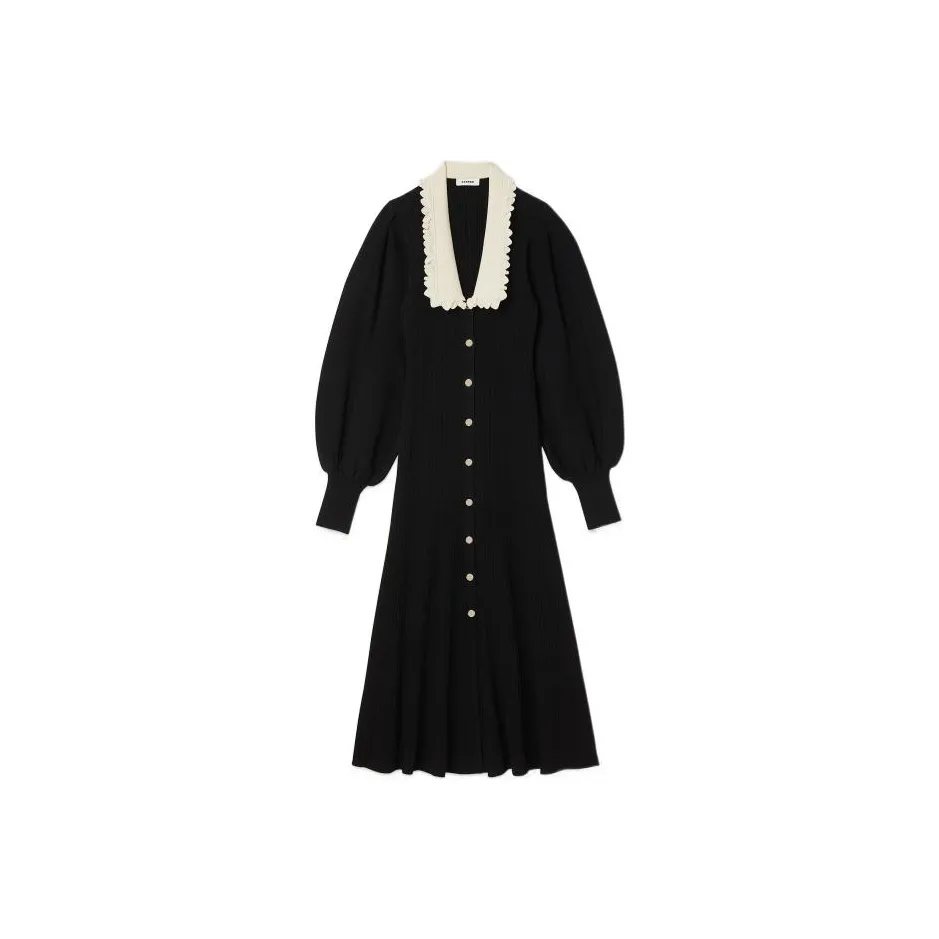 Sandro Long Sleeved Dress Women's Black