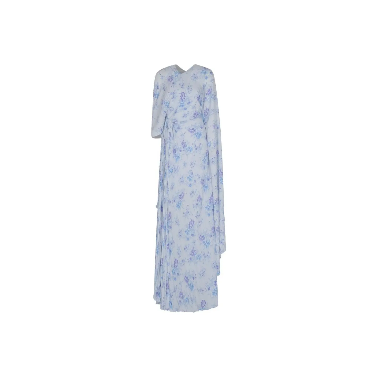 Balenciaga Floral Print Pleated Dress