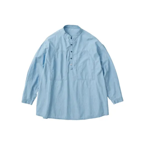 PORTER CLASSIC Синяя Унисекс Рубашка